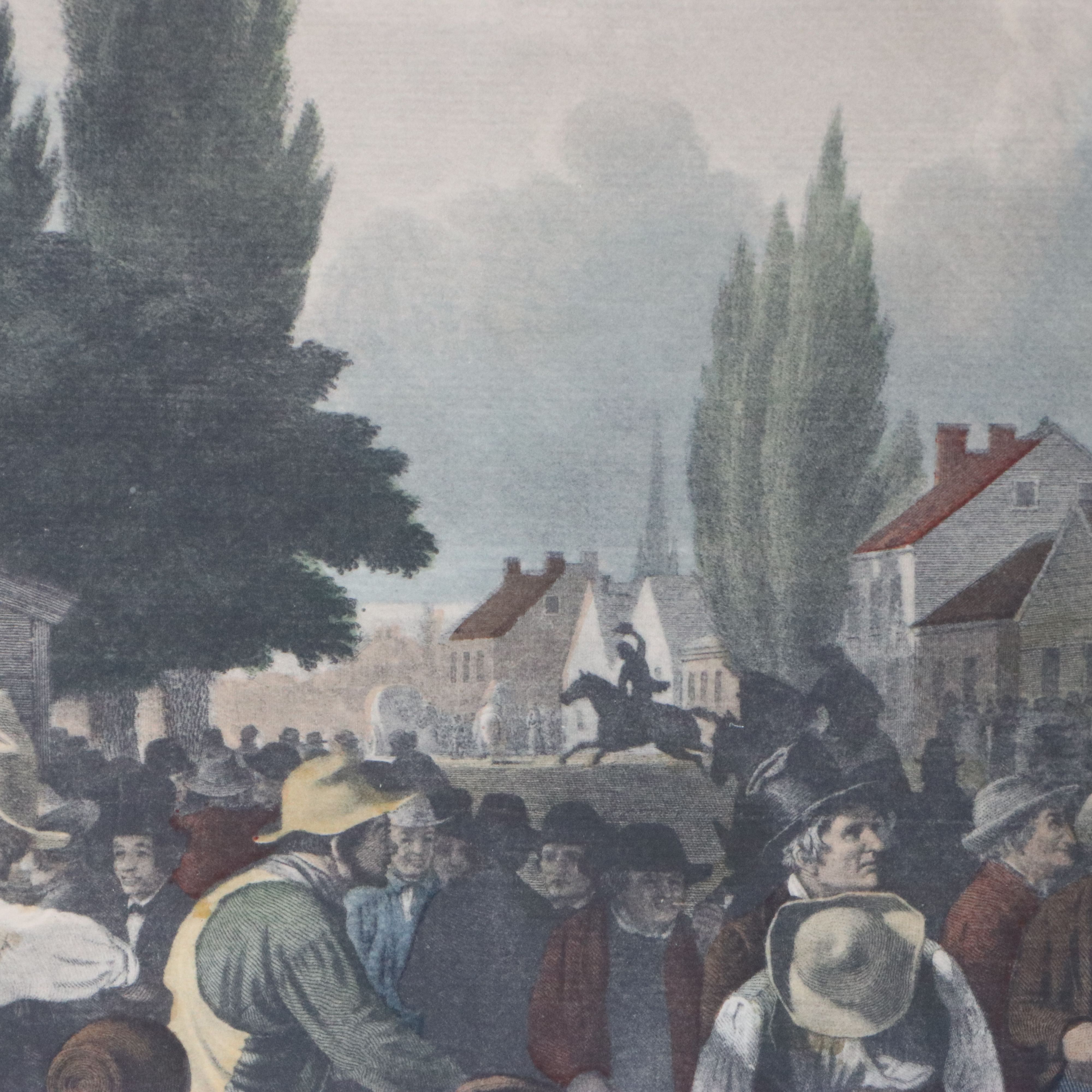 Hand-Colored Rotogravure After G. C. Bingham "The County Election"