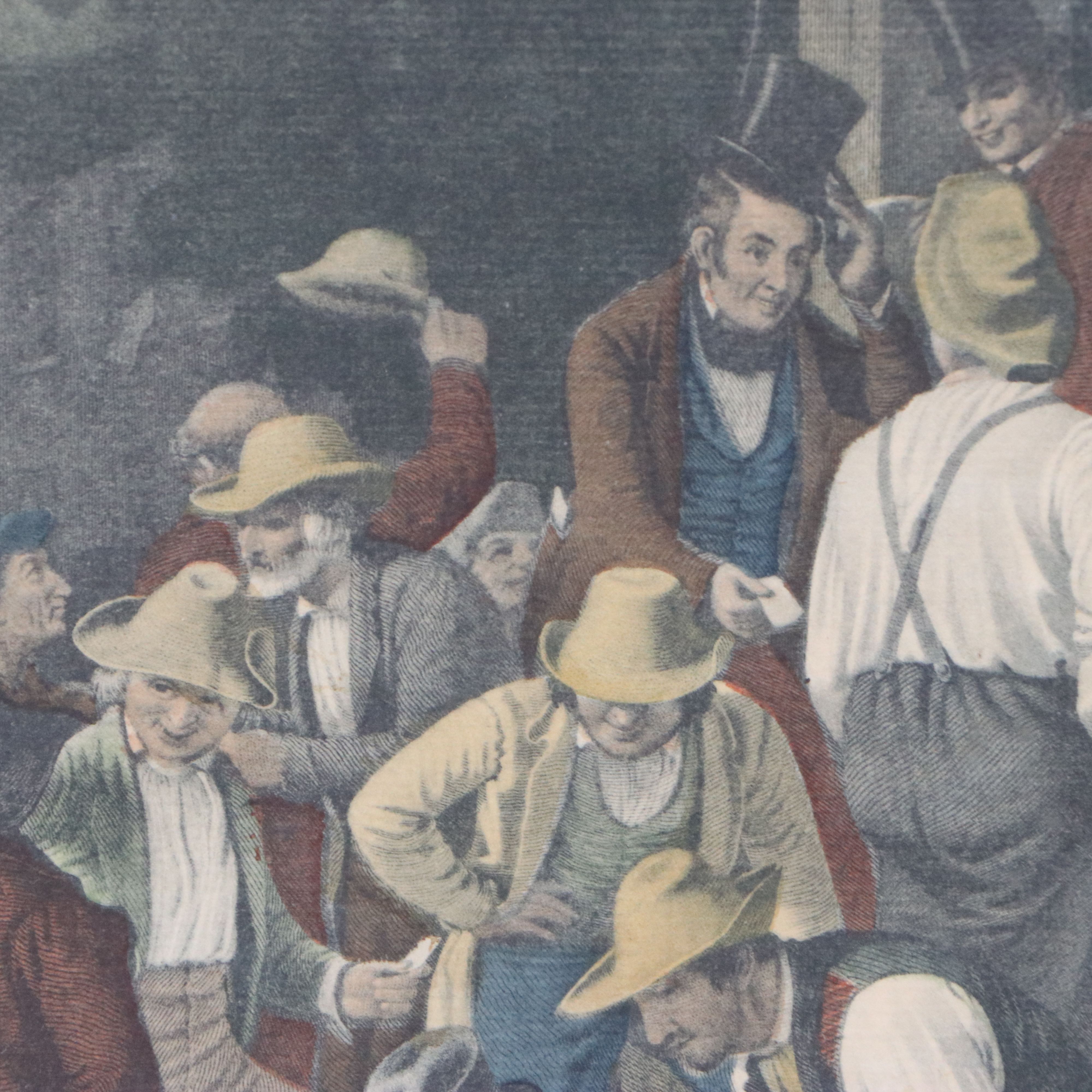 Hand-Colored Rotogravure After G. C. Bingham "The County Election"