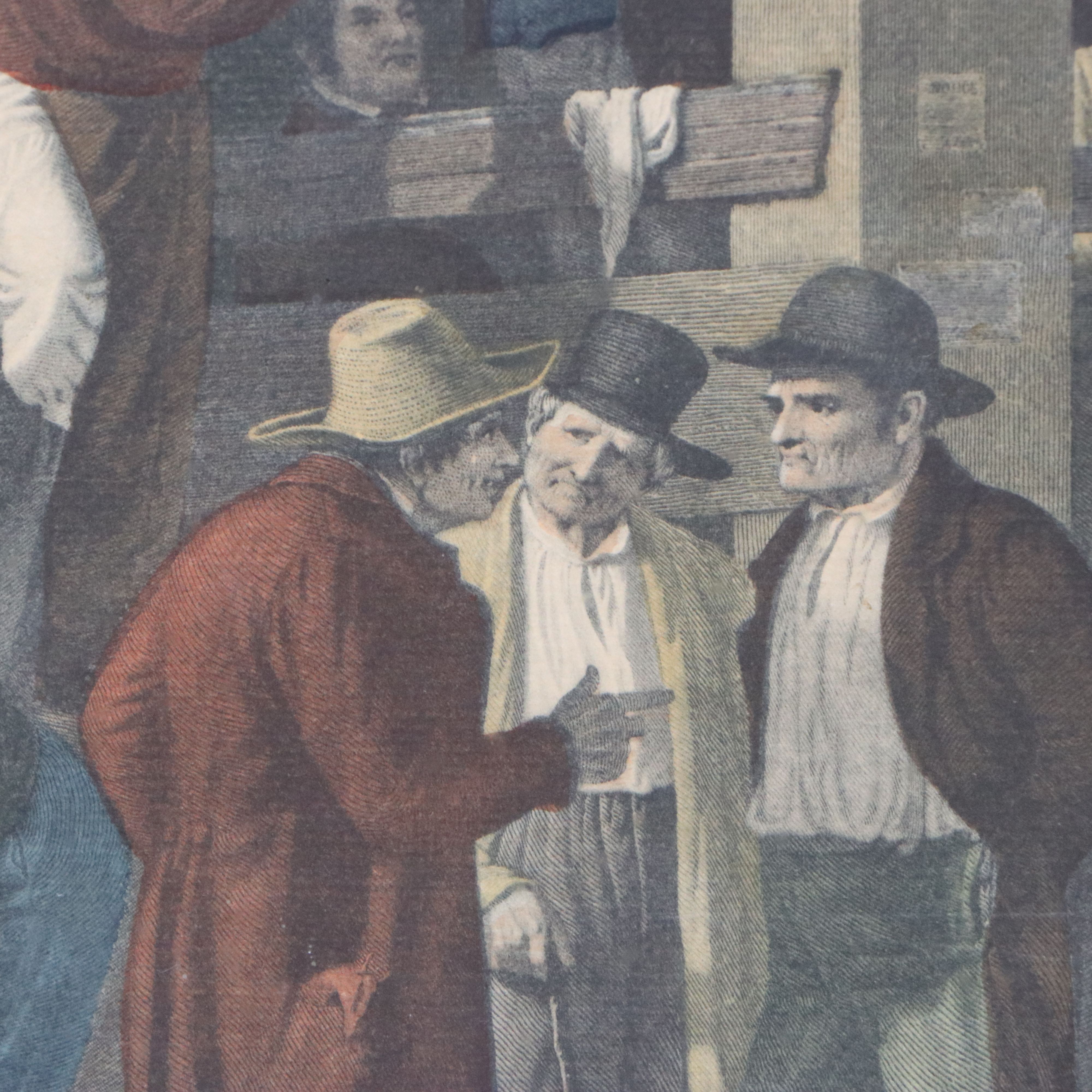Hand-Colored Rotogravure After G. C. Bingham "The County Election"