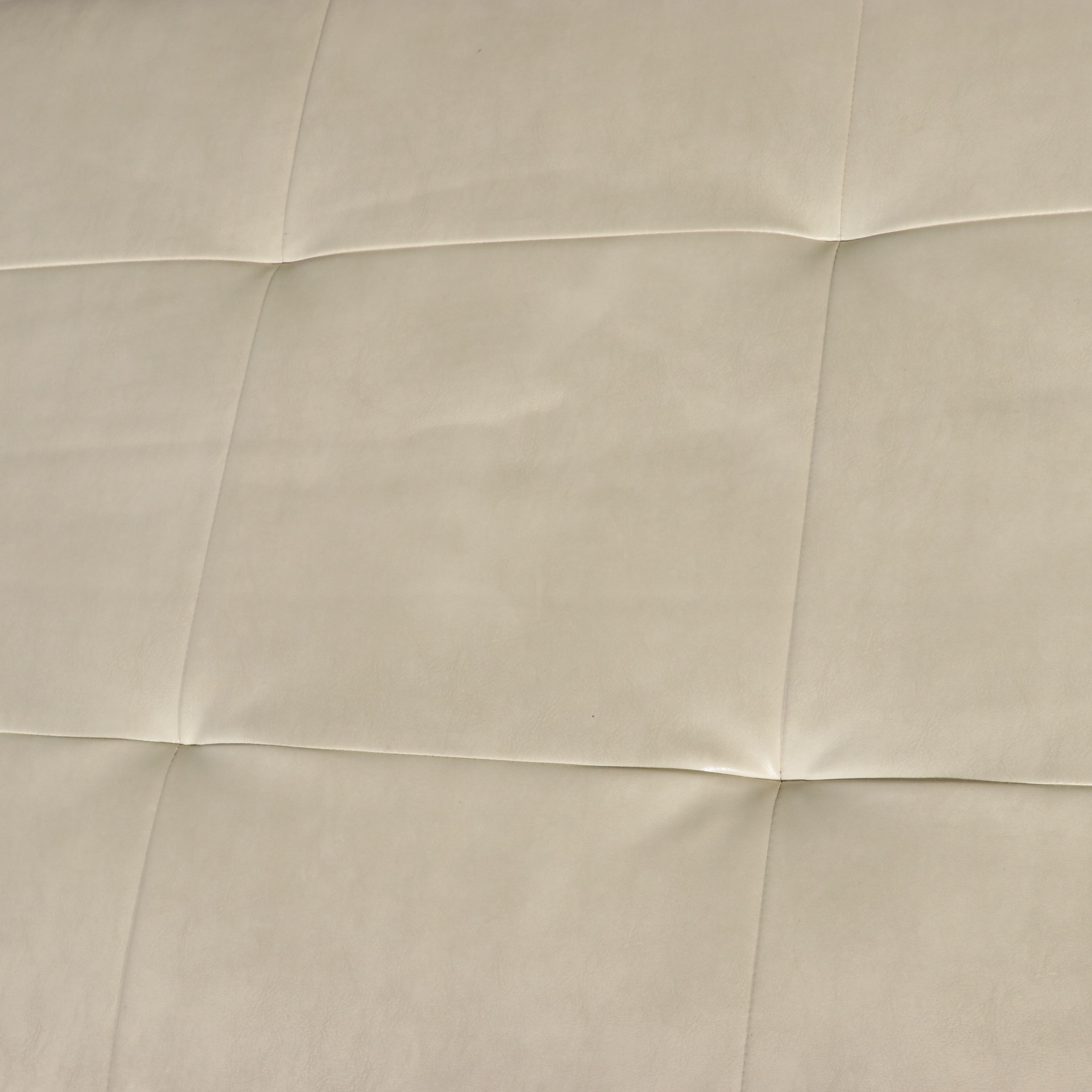 Mid Century Modern Style Chrome and Zebrawood Veneer Ottoman Coffee Table