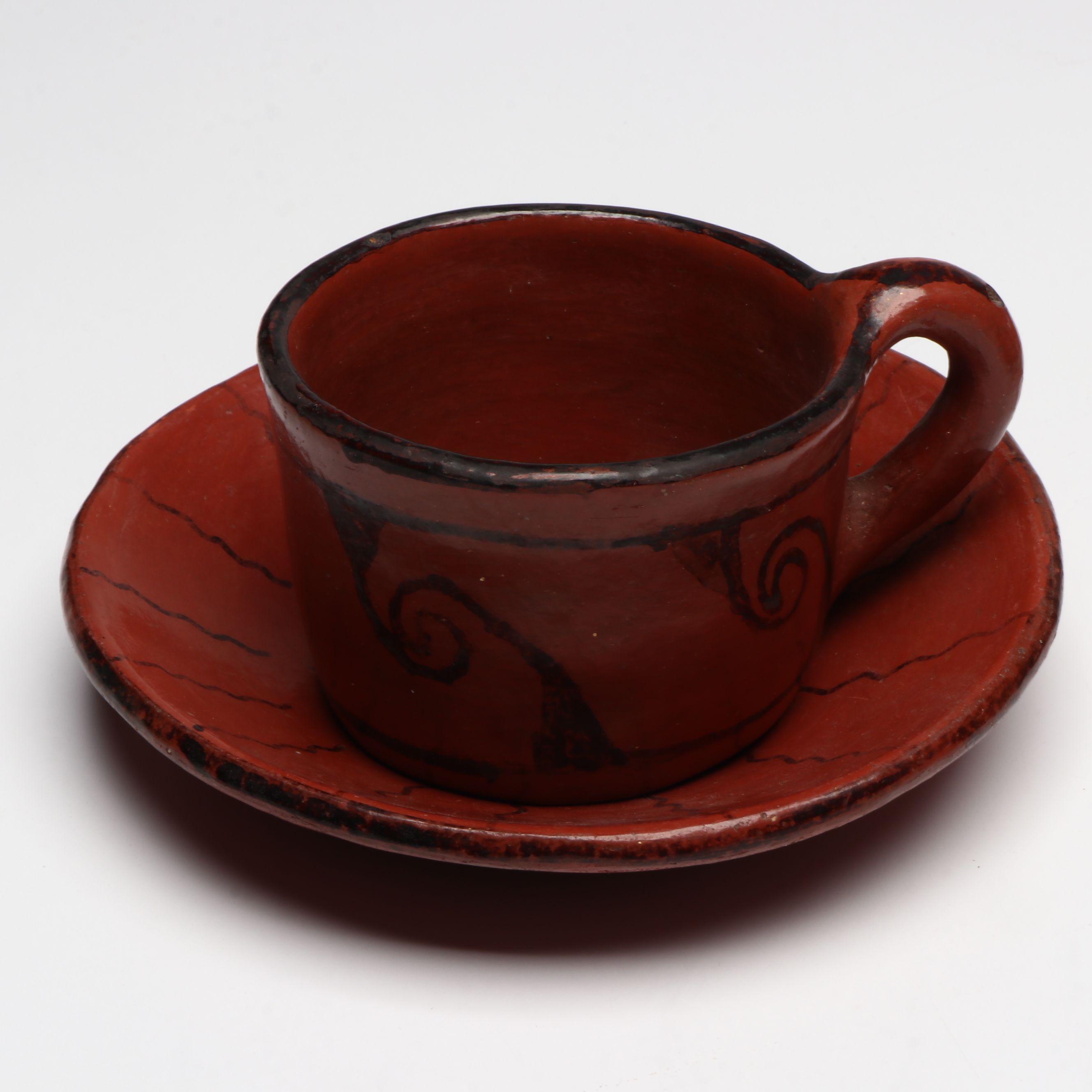 Southwestern Maricopa Style Hand-Painted Vases and Other Red Ware Pottery