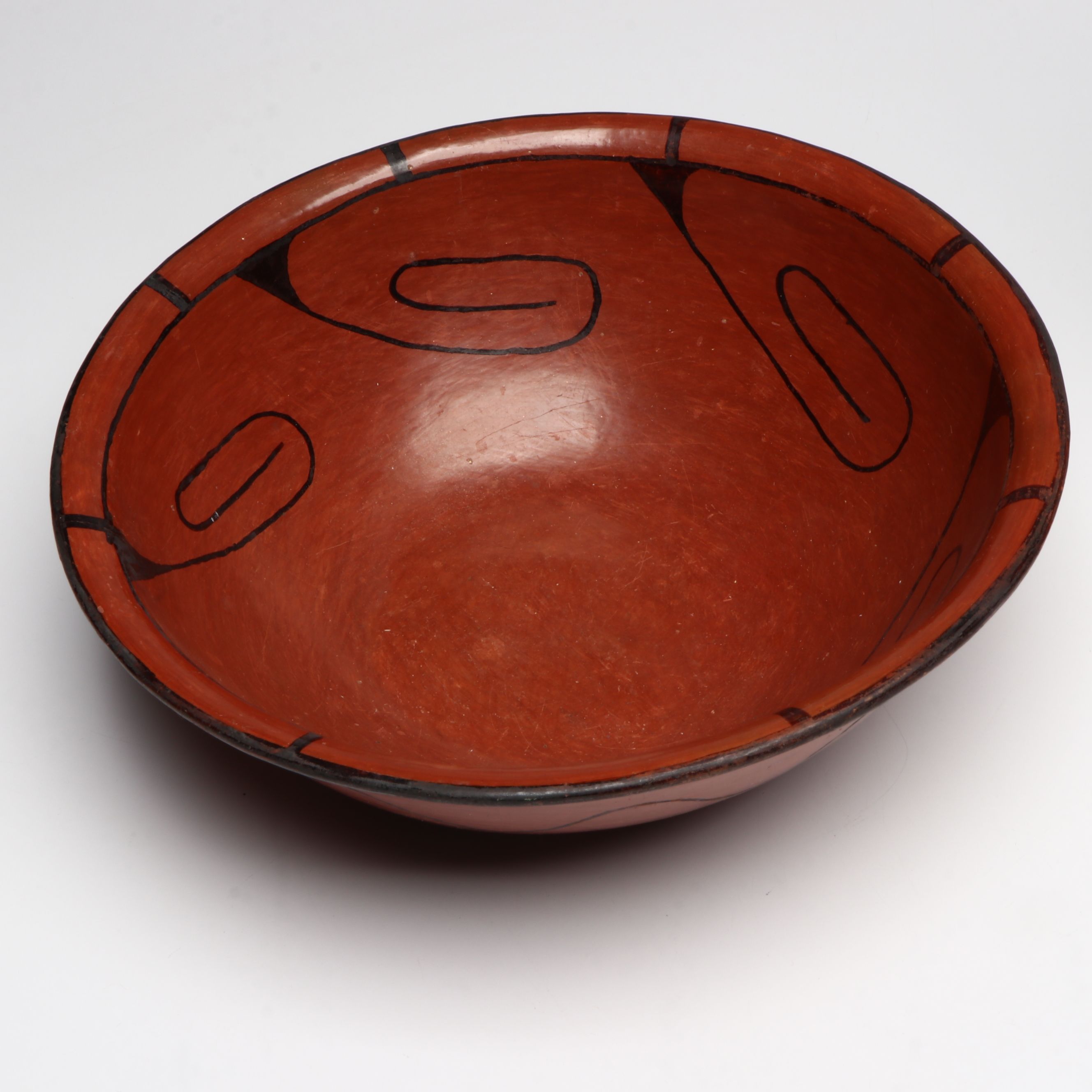 Southwestern Maricopa Style Hand-Painted Vases and Other Red Ware Pottery