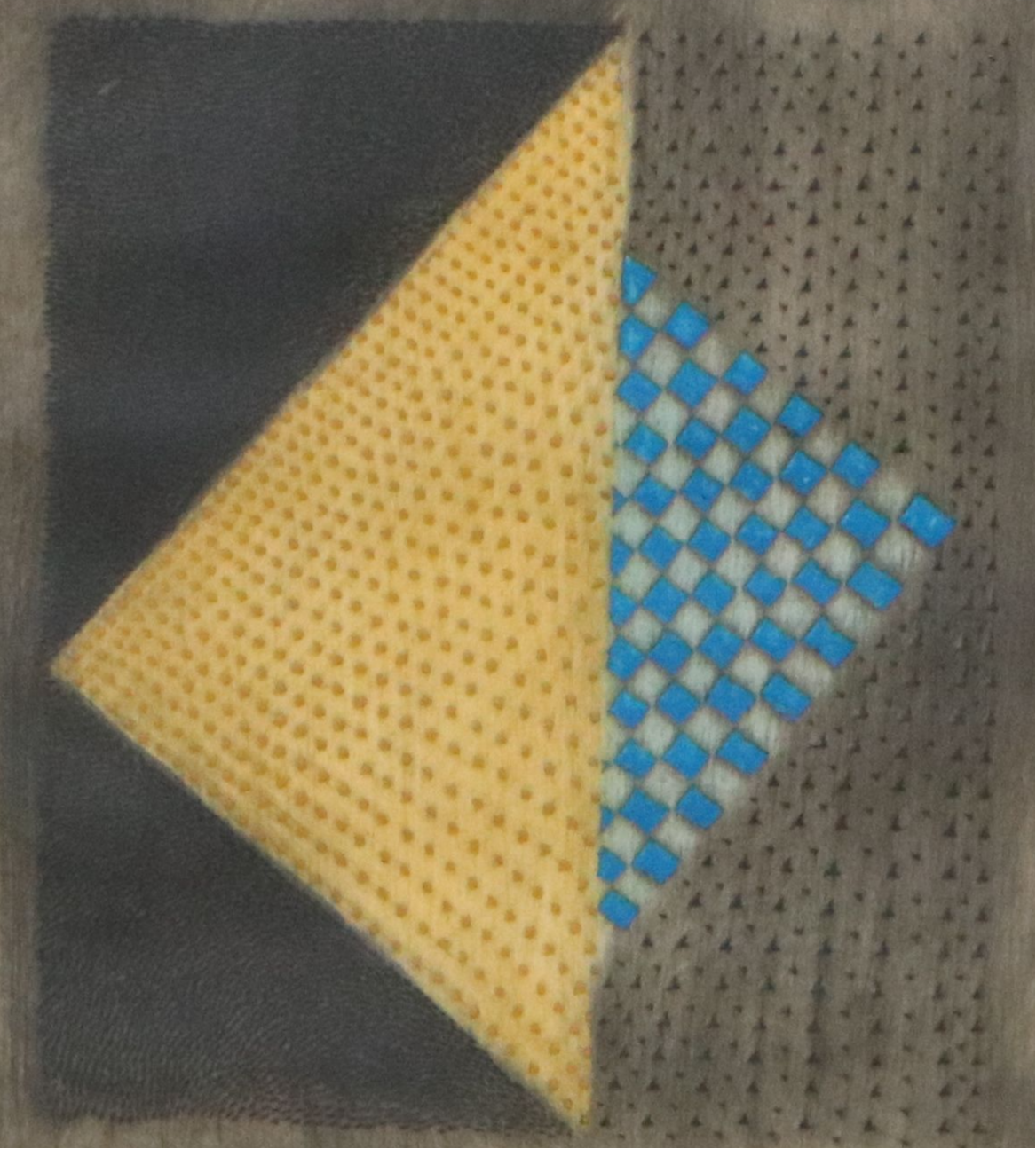 Arthur Luiz Piza Abstract Embossed Etching with Aquatint À La Poupée