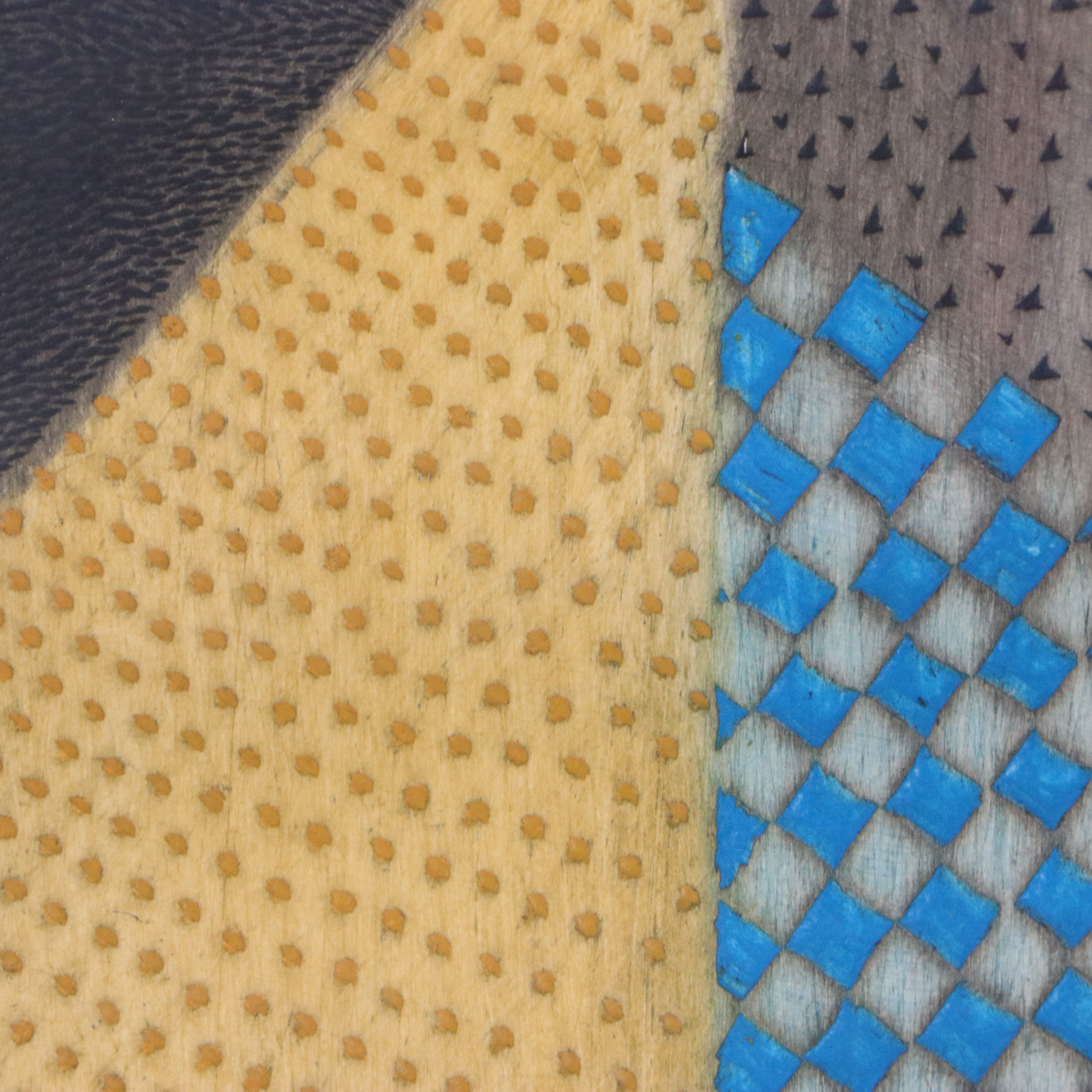 Arthur Luiz Piza Abstract Embossed Etching with Aquatint À La Poupée