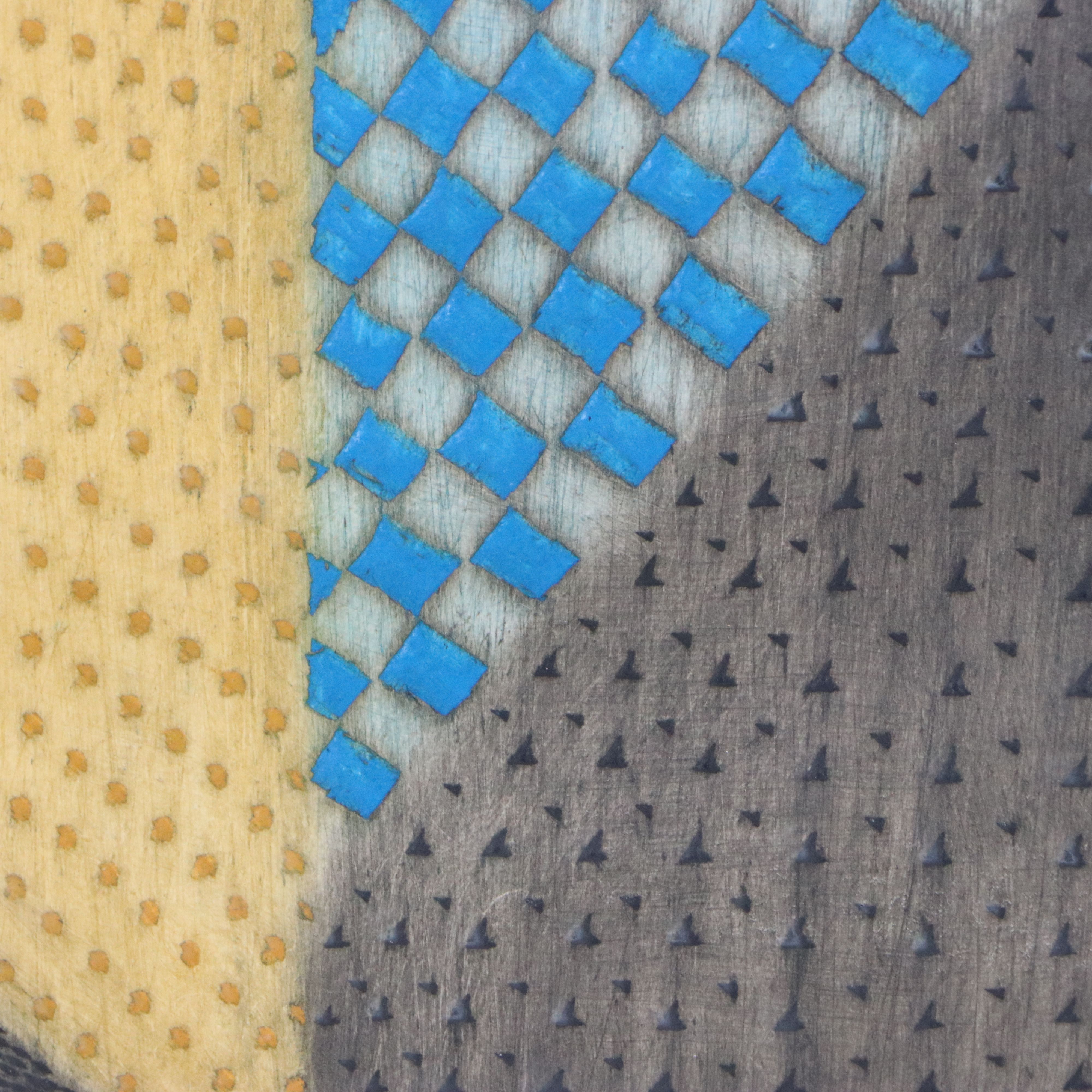 Arthur Luiz Piza Abstract Embossed Etching with Aquatint À La Poupée