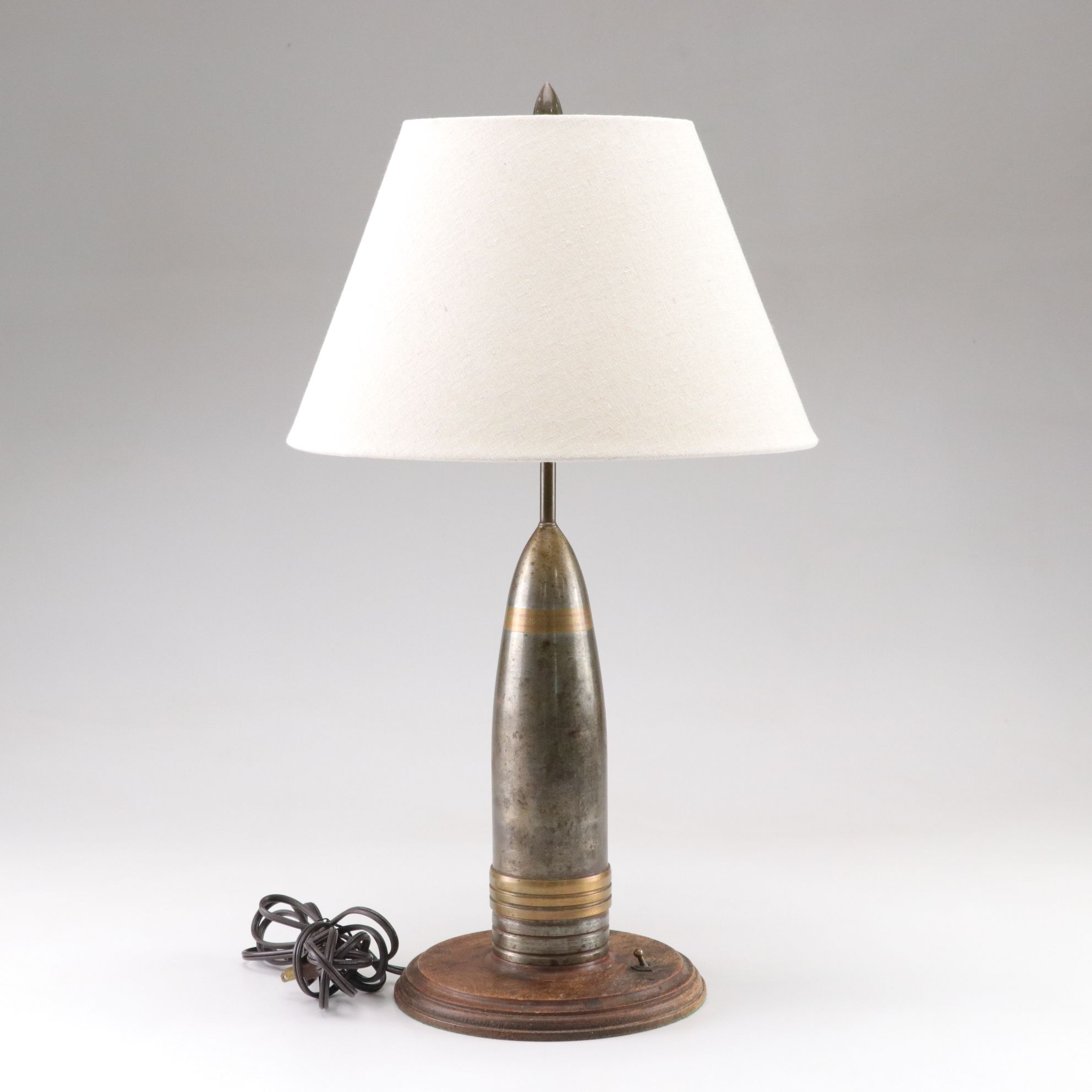 Trench Art Artillery Shell Table Lamp
