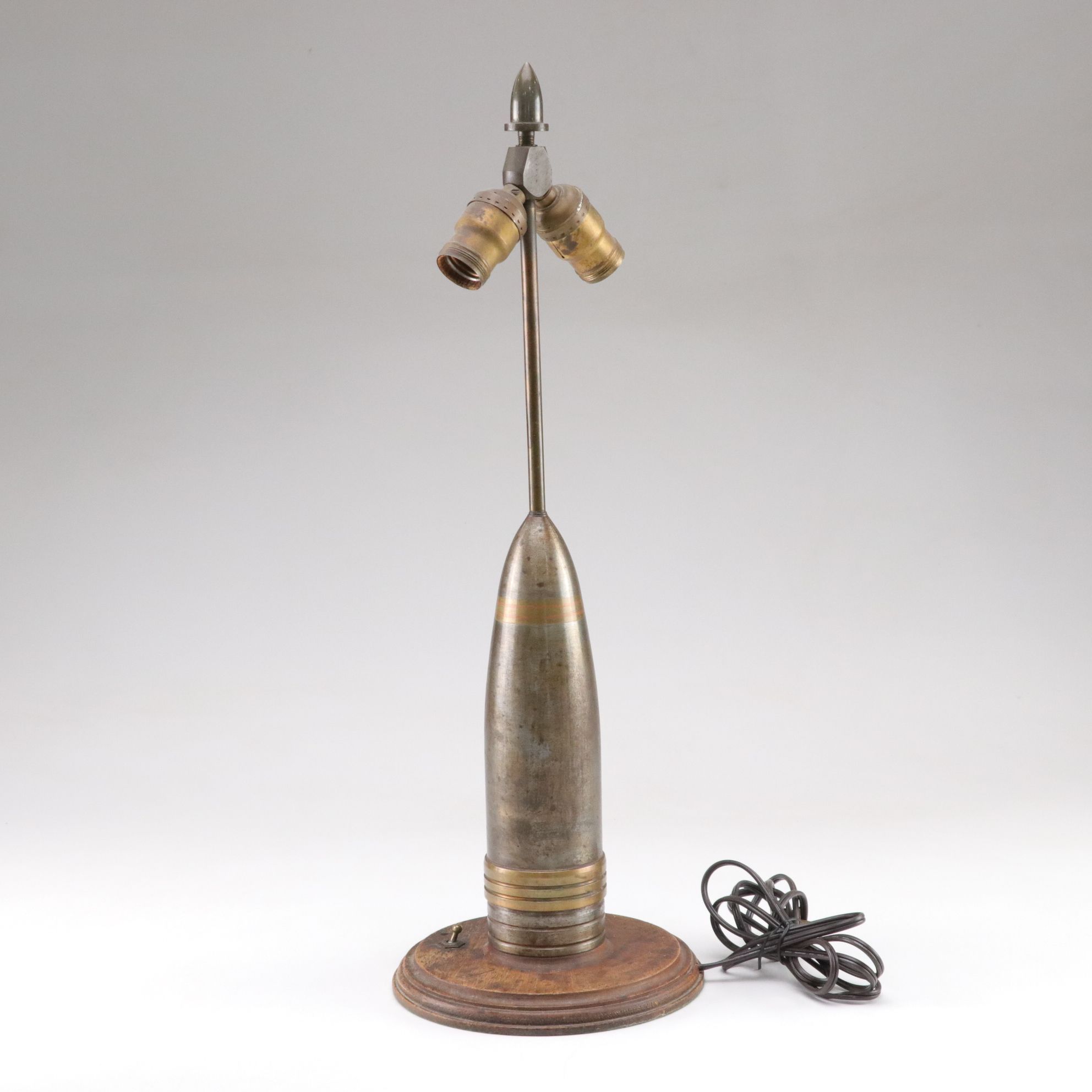 Trench Art Artillery Shell Table Lamp