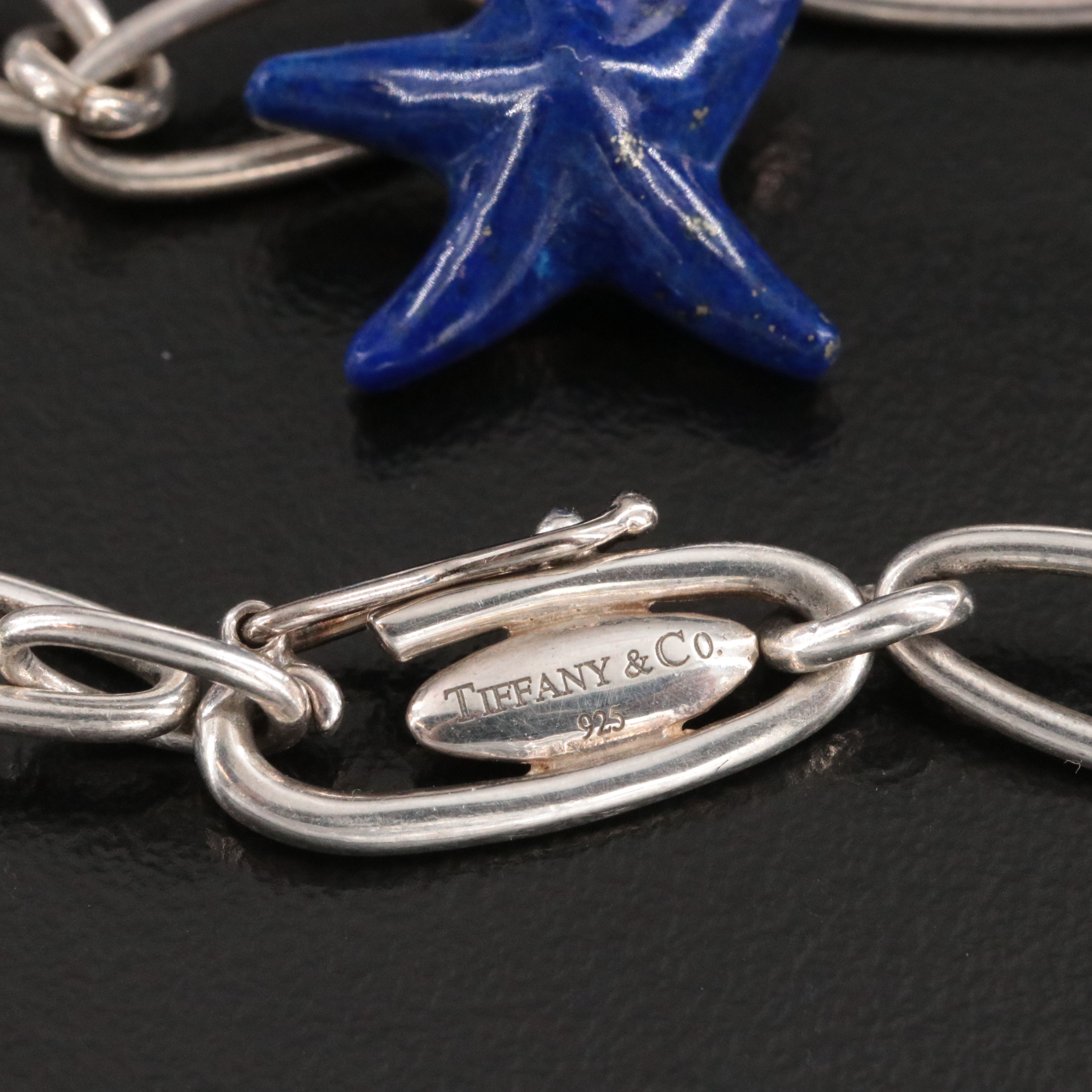 Elsa Peretti for Tiffany & Co. Sterling Five Charm Bracelet with Gemstones