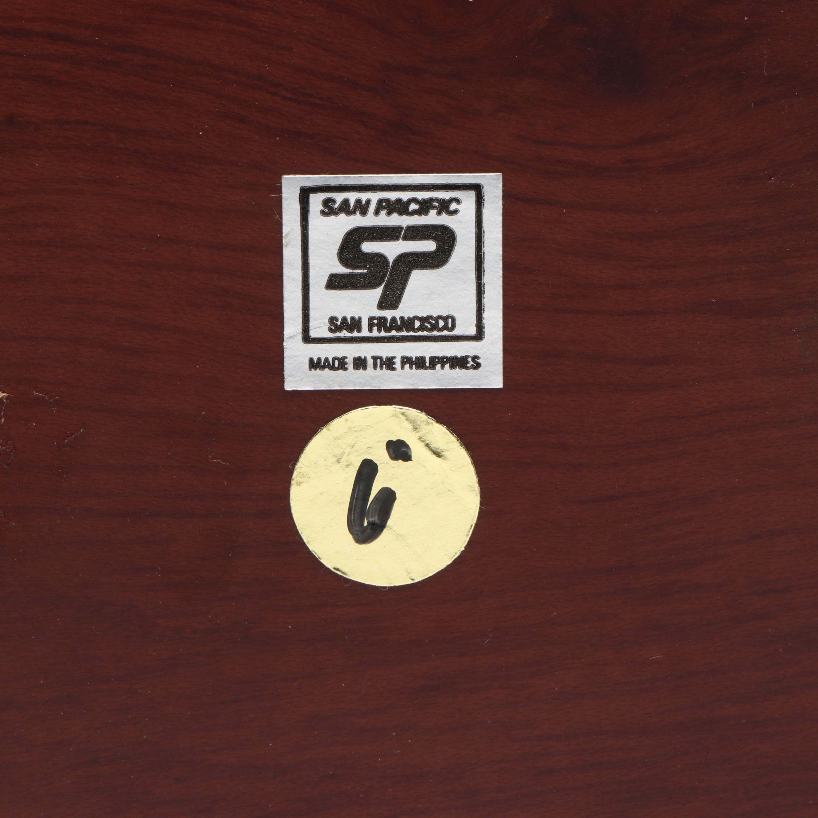 Murano Style Handblown Multicolor Art Glass Vase on Wood Stand