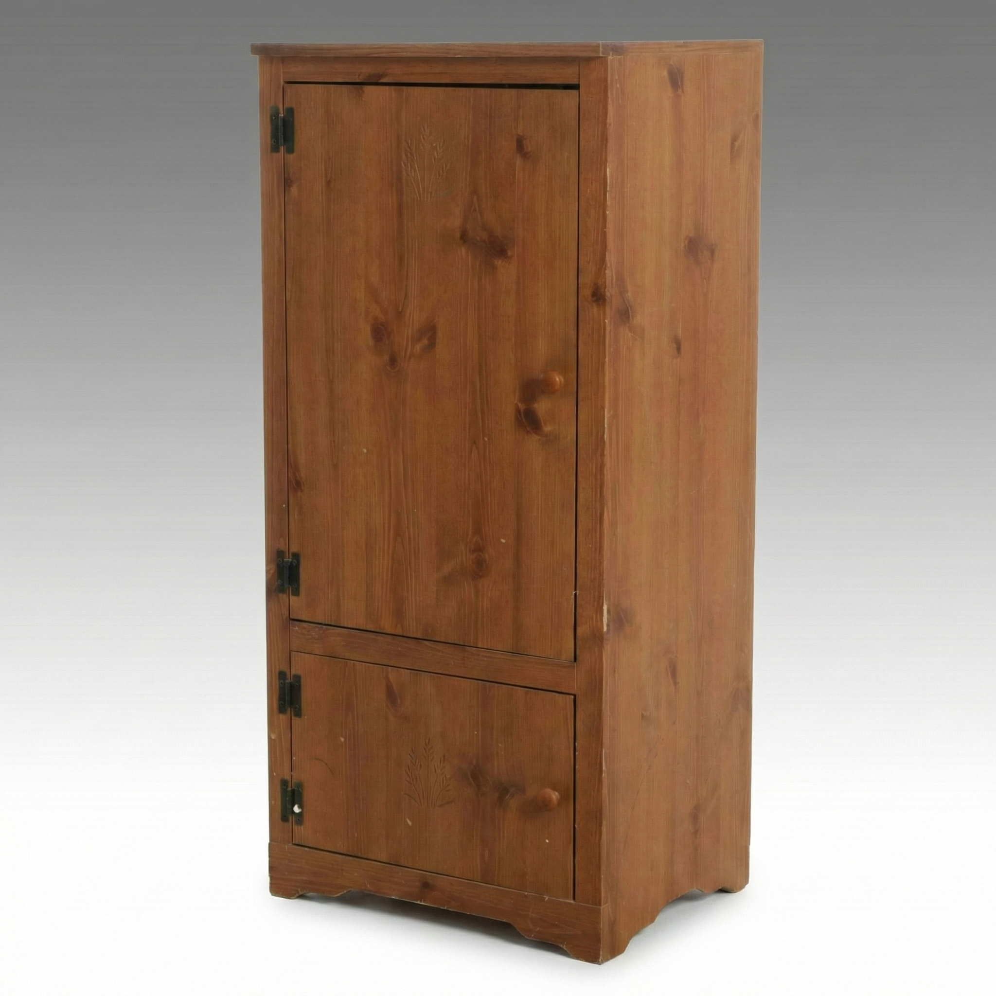 Woodgrain Finished Kitchen Storage Cabinet, Late 20th Century