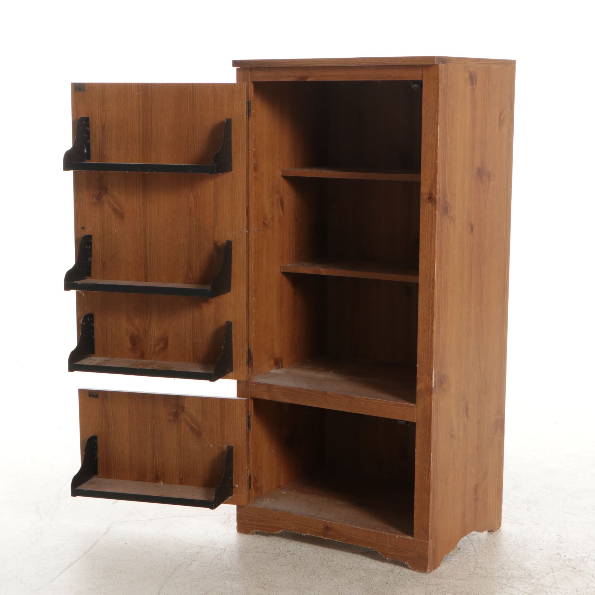 Woodgrain Finished Kitchen Storage Cabinet, Late 20th Century