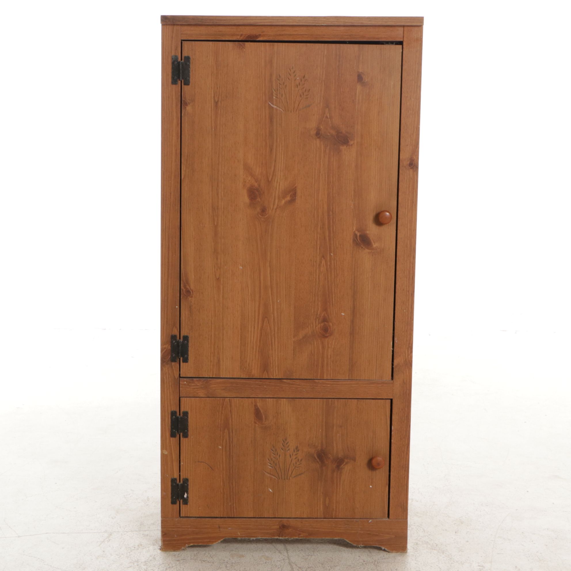 Woodgrain Finished Kitchen Storage Cabinet, Late 20th Century