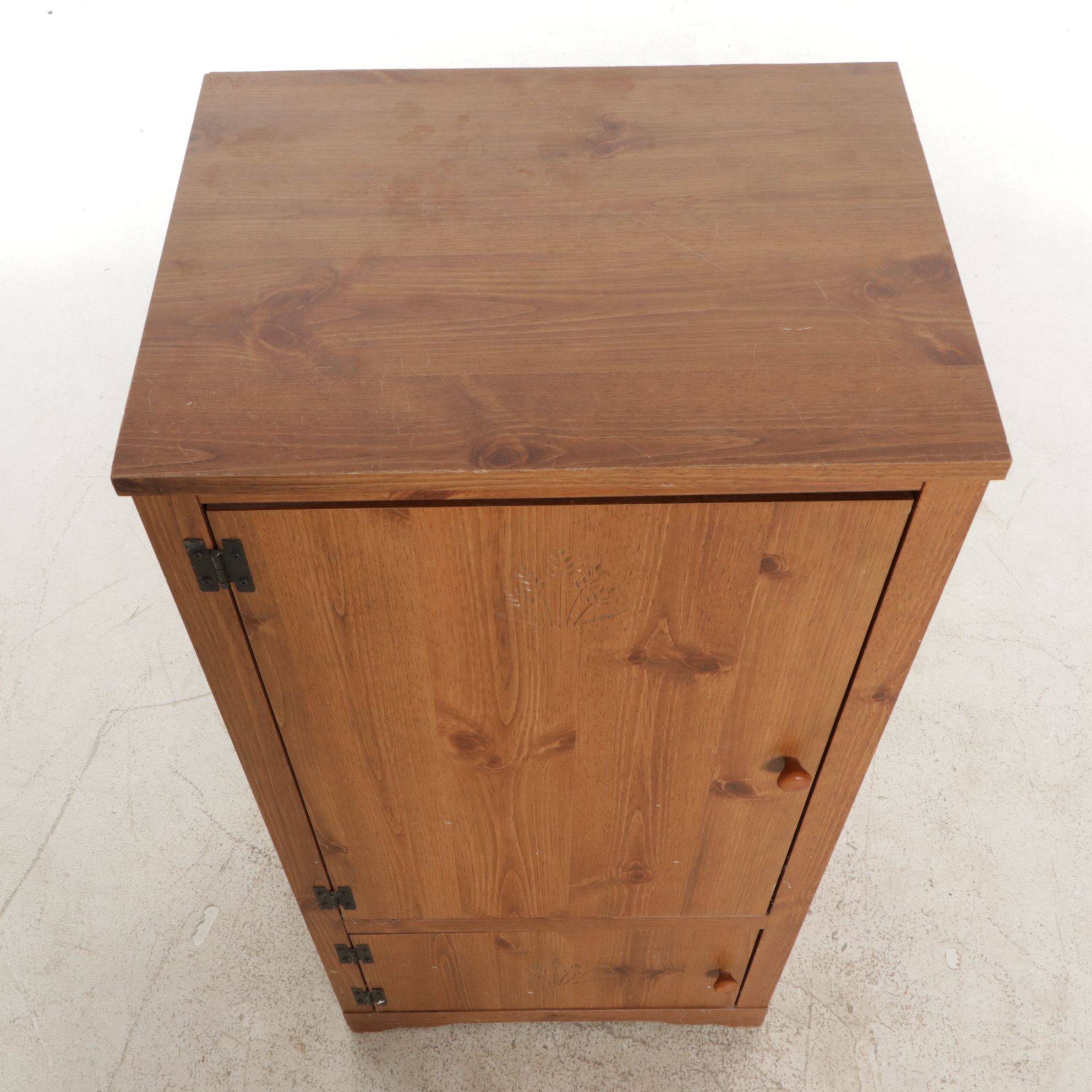 Woodgrain Finished Kitchen Storage Cabinet, Late 20th Century