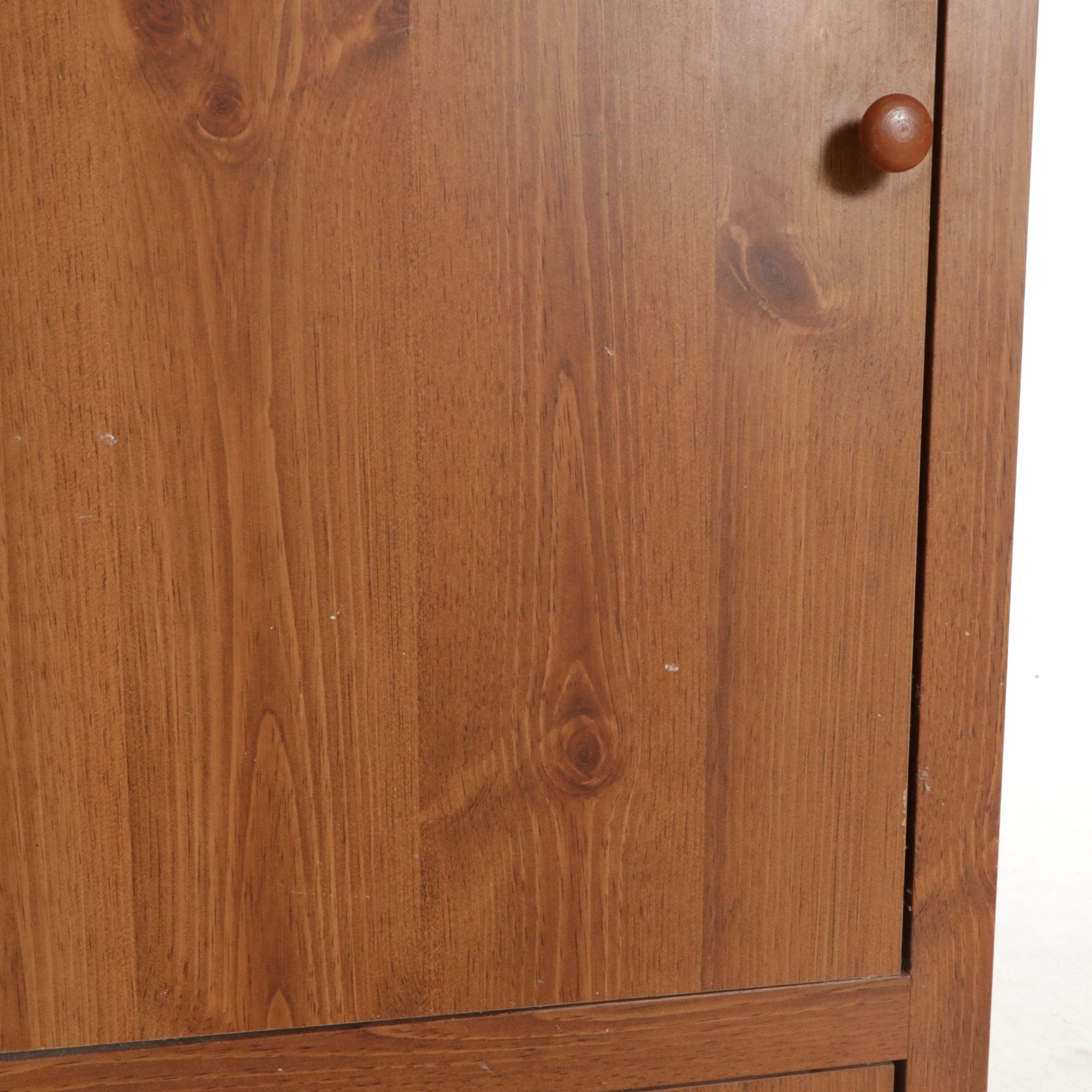 Woodgrain Finished Kitchen Storage Cabinet, Late 20th Century