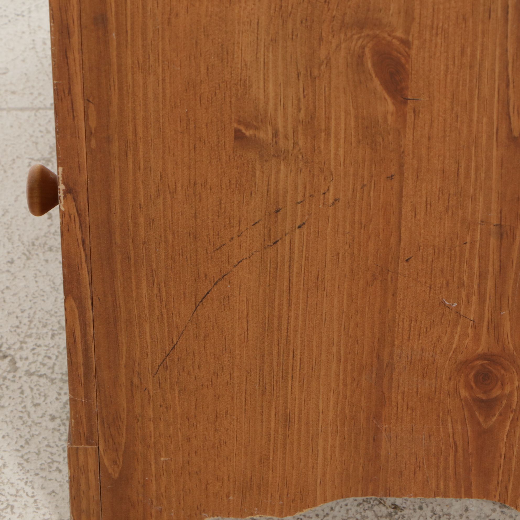 Woodgrain Finished Kitchen Storage Cabinet, Late 20th Century