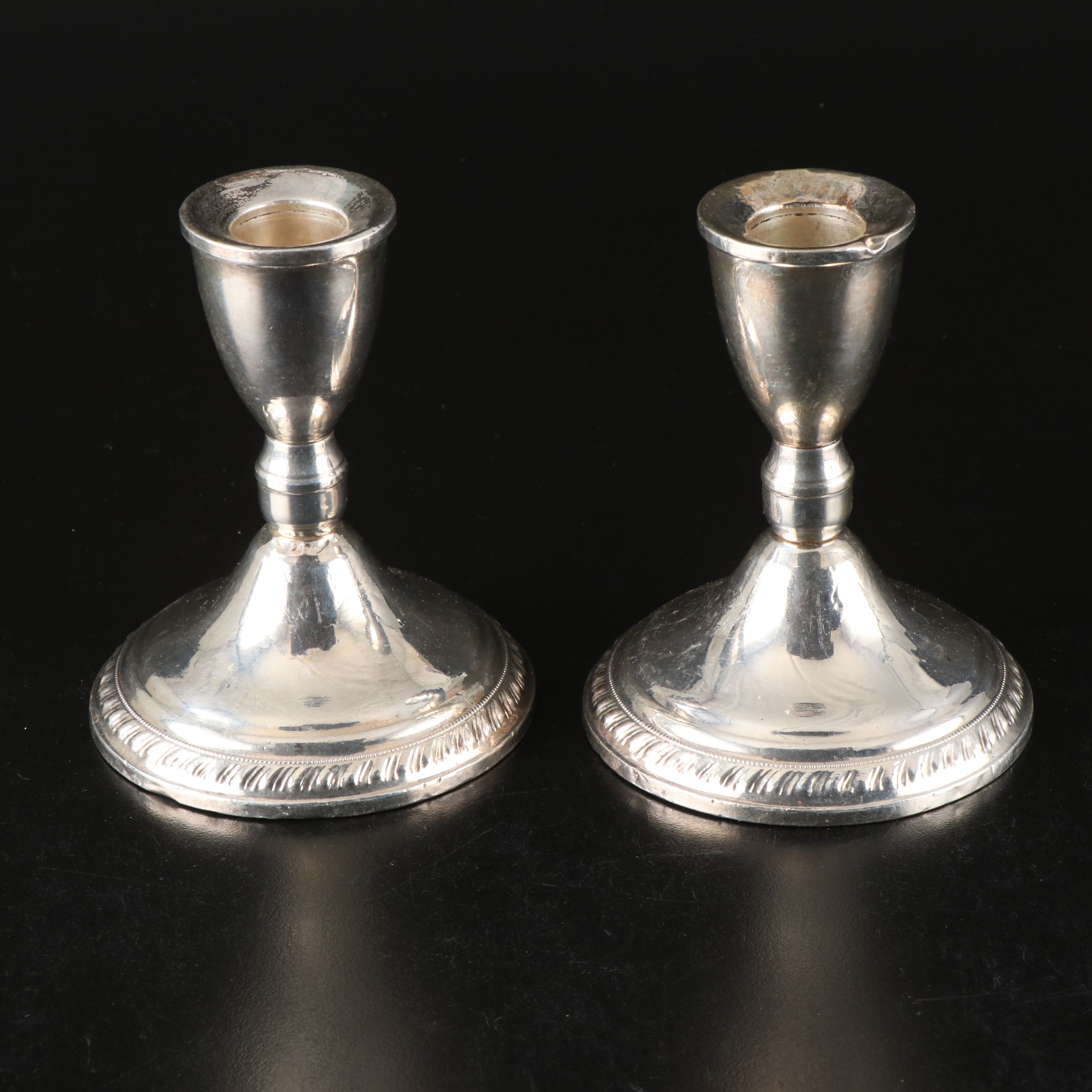 Presner and Duchin Creation Sterling Silver Weighted Candle Holder