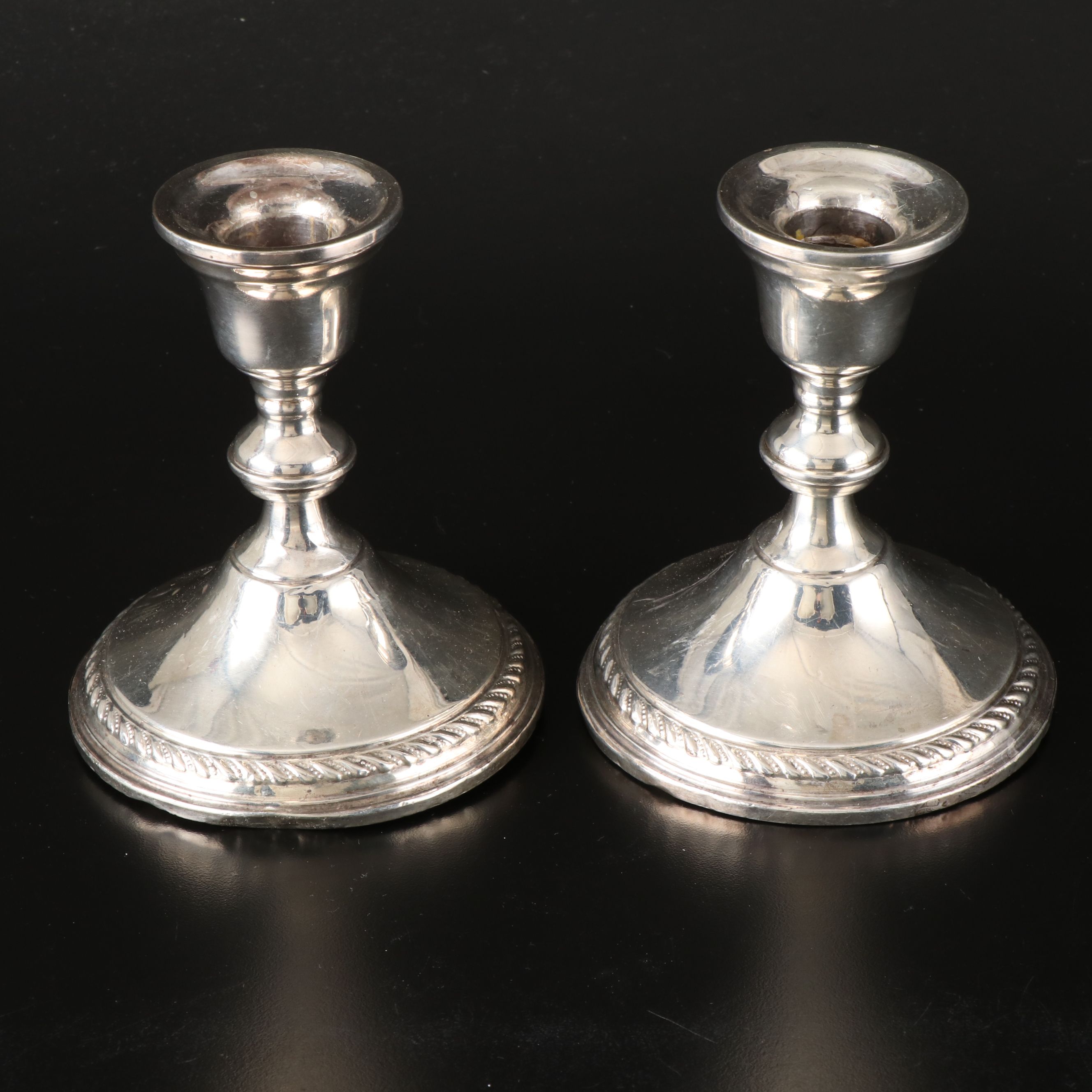 Presner and Duchin Creation Sterling Silver Weighted Candle Holder