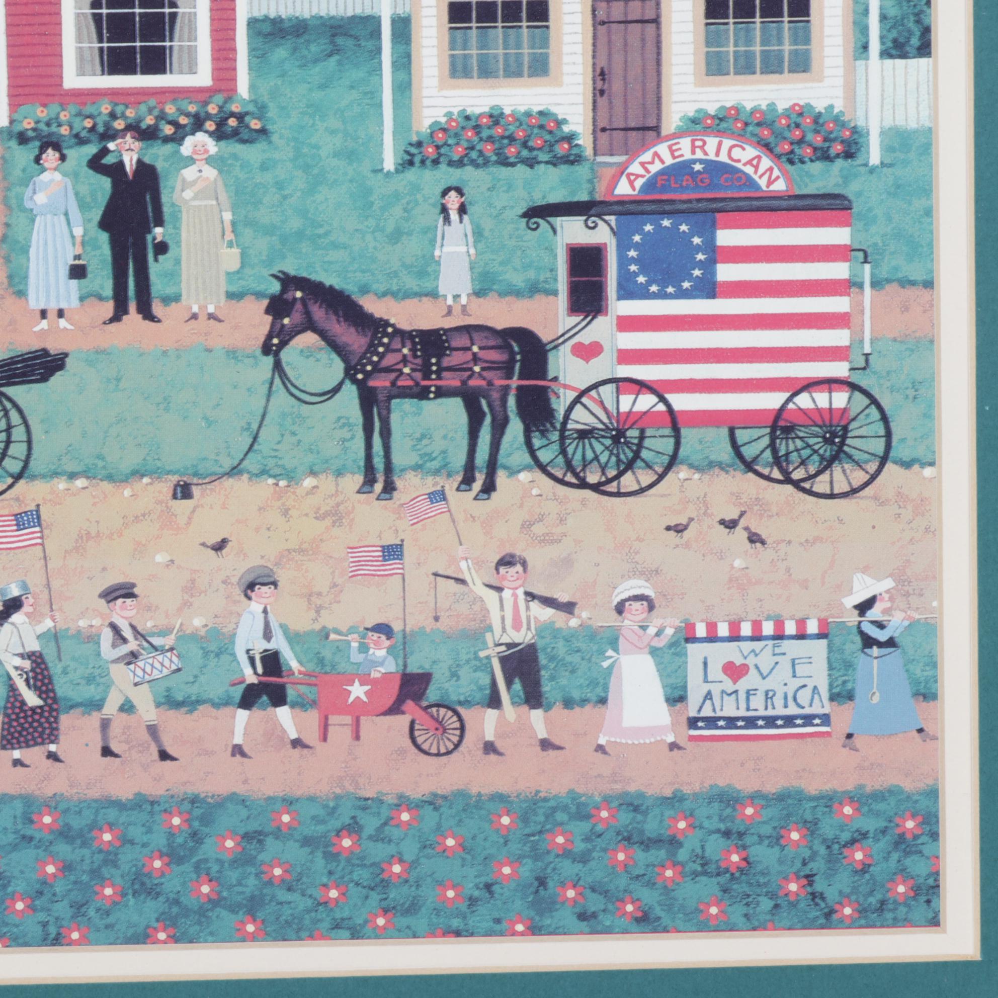 Offset Lithograph after Charles Wysocki "Young Patriots"
