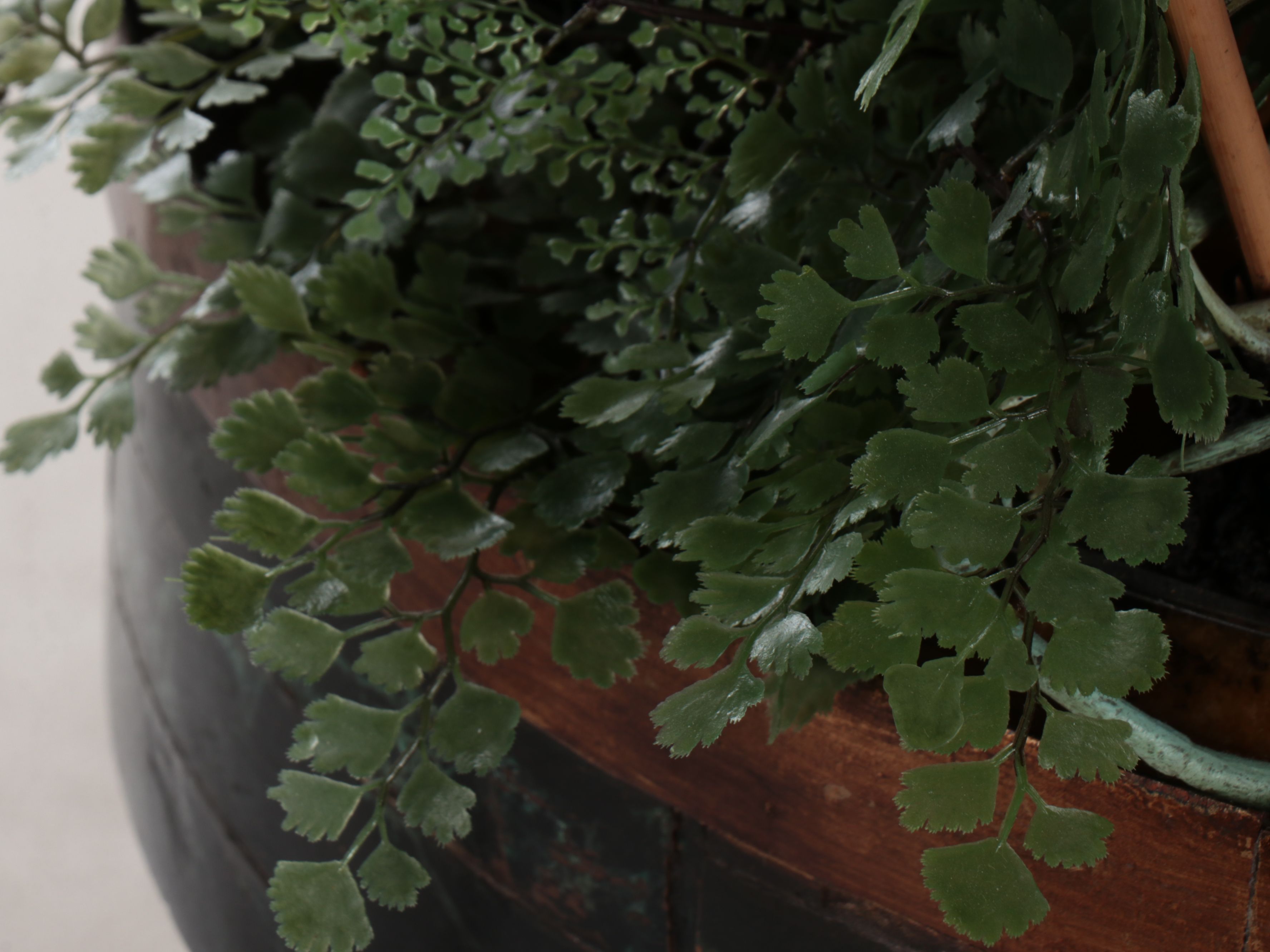 Artificial Orchid Flower Arrangements with Footed Planters