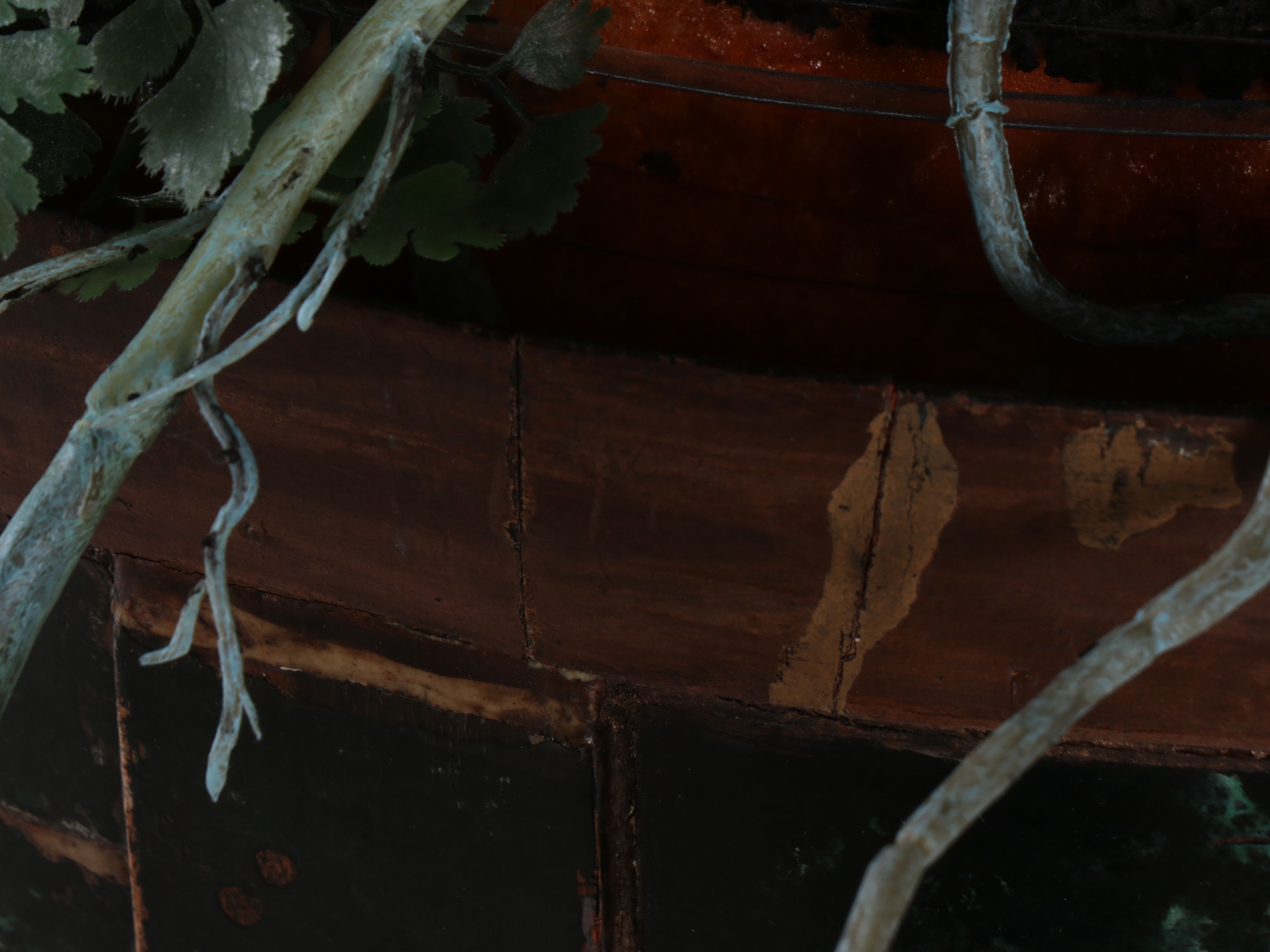 Artificial Orchid Flower Arrangements with Footed Planters