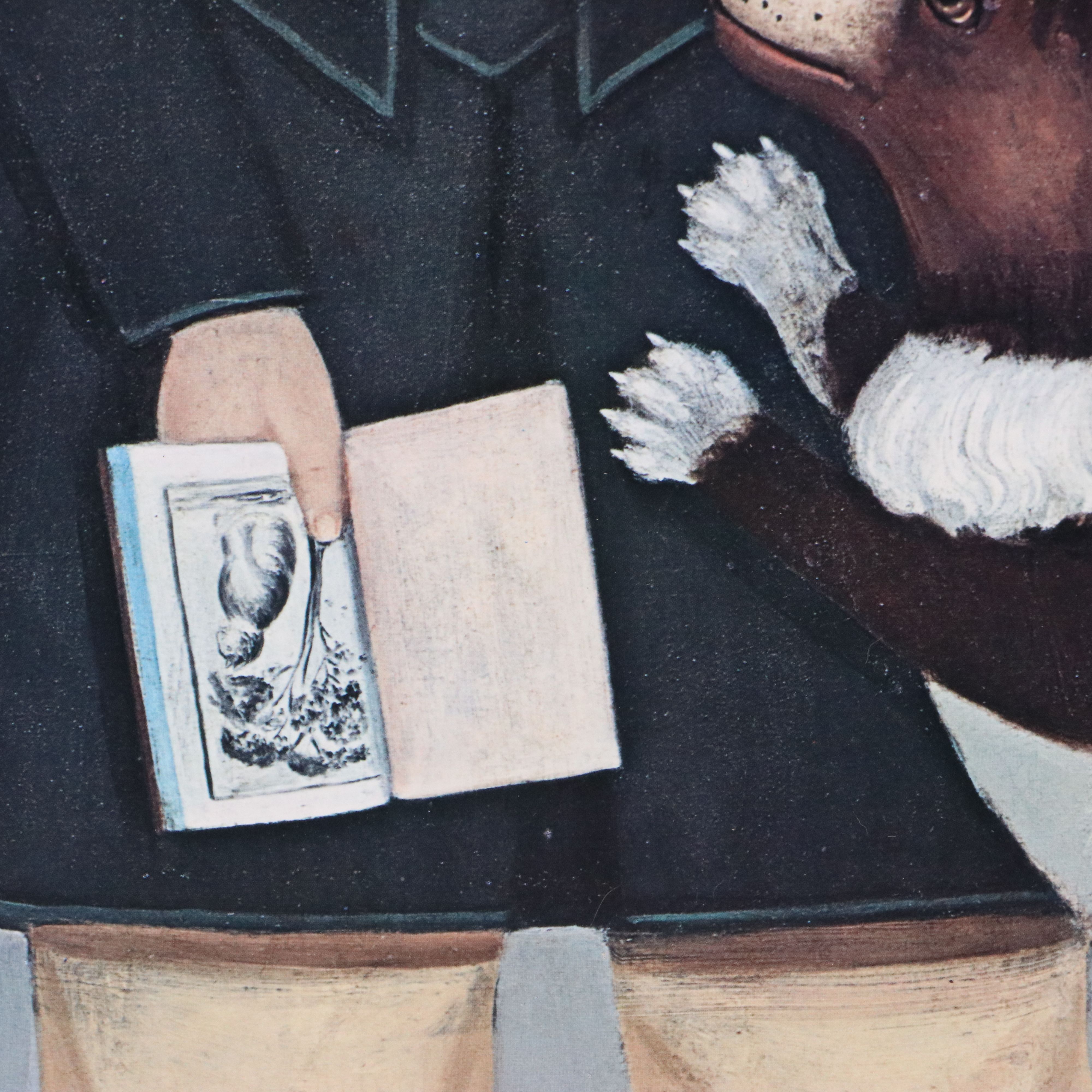 Offset Lithograph After Samuel Miller "Young Boy with a Dog"