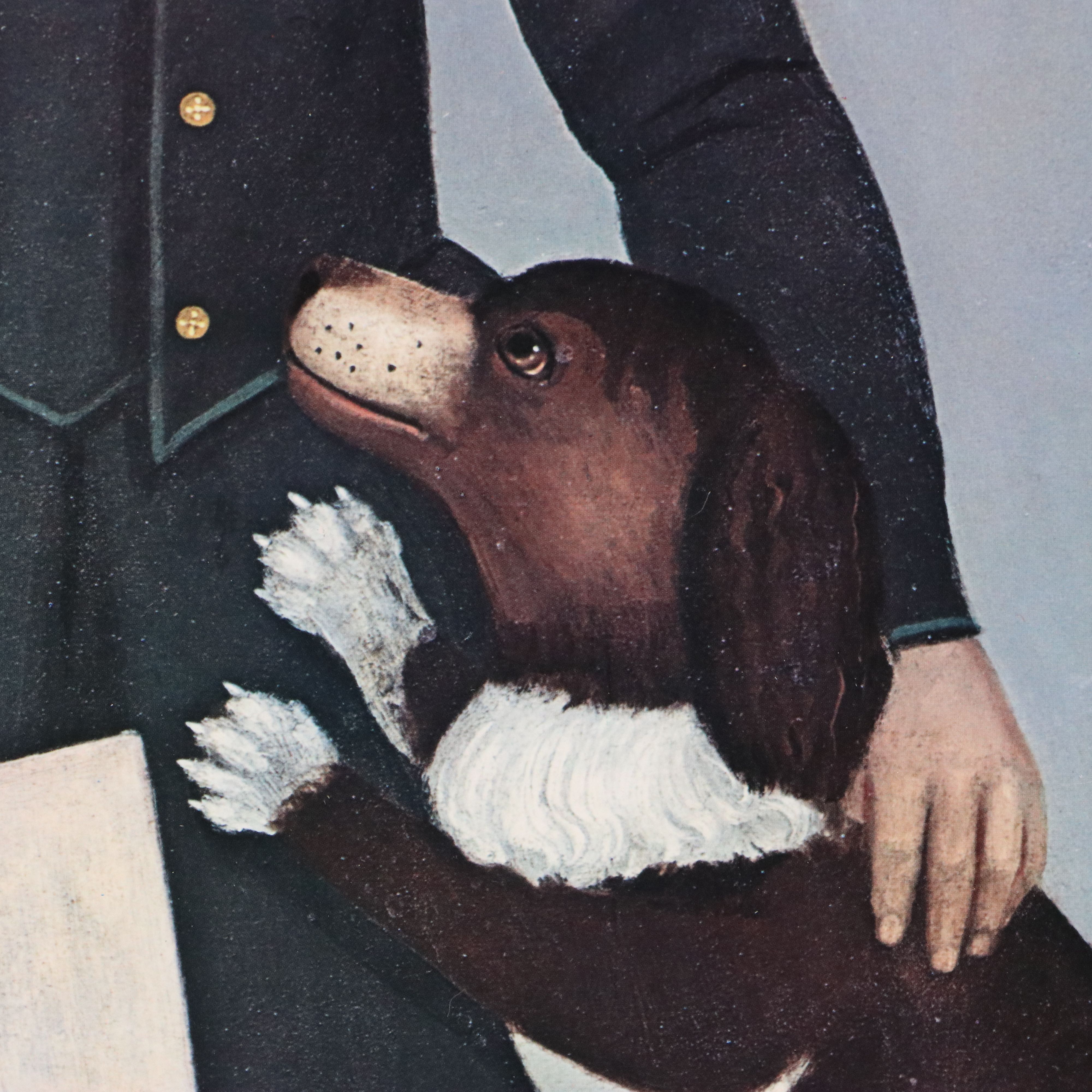 Offset Lithograph After Samuel Miller "Young Boy with a Dog"