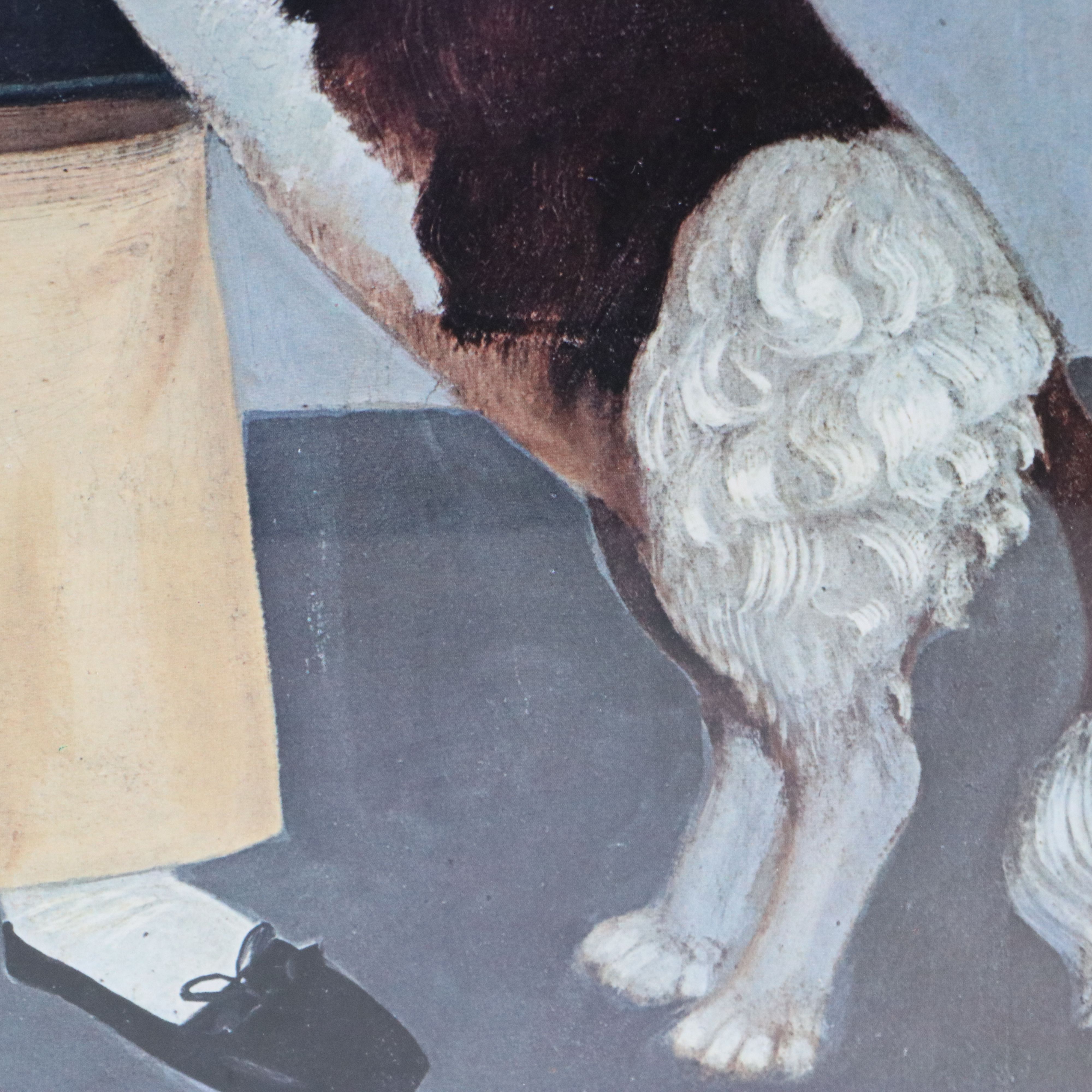 Offset Lithograph After Samuel Miller "Young Boy with a Dog"