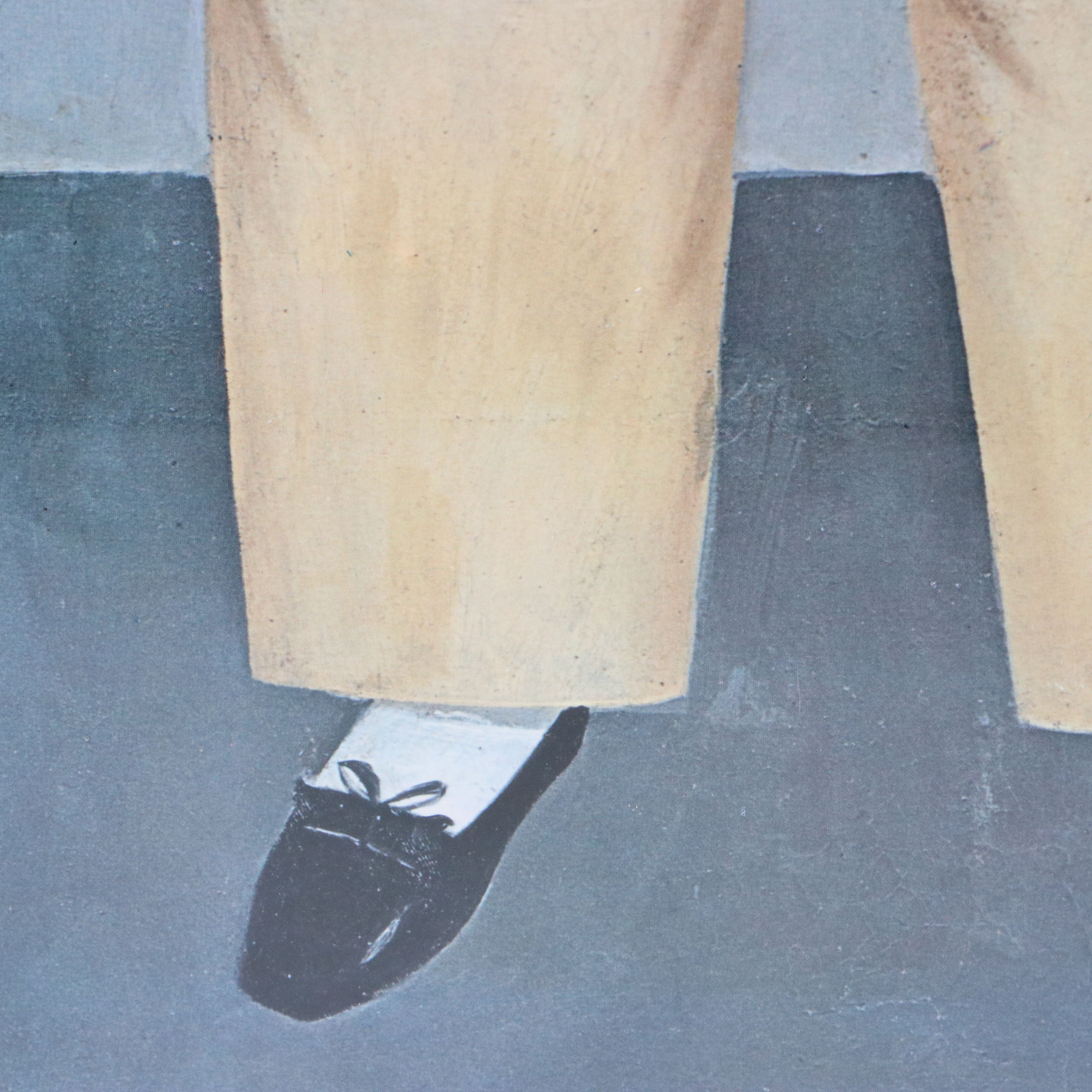 Offset Lithograph After Samuel Miller "Young Boy with a Dog"