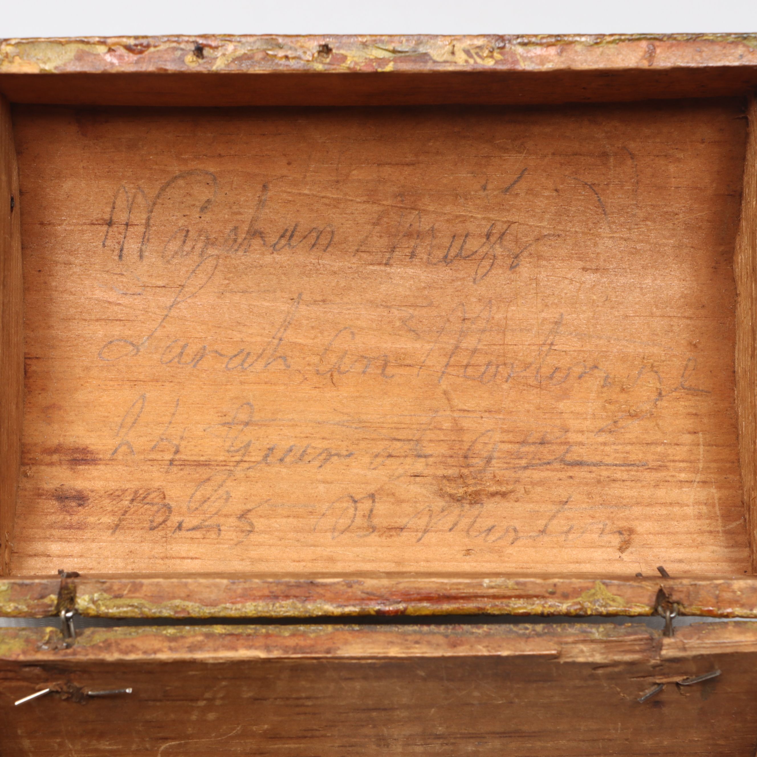 Antique Americana Folk Art Box, Early 19th Century
