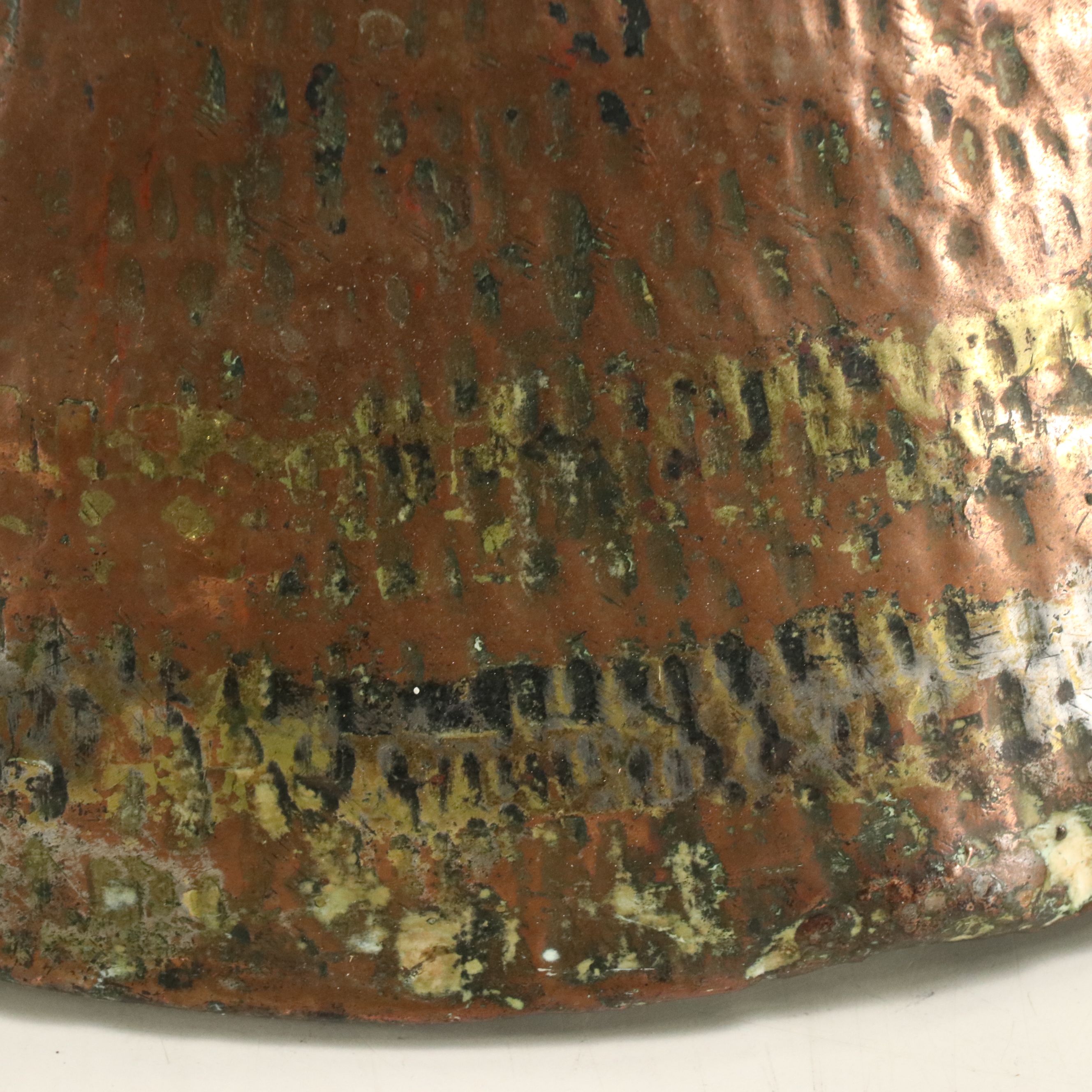 Ottoman Style Hand-Hammered Tinned Copper Ewer, 19th Century