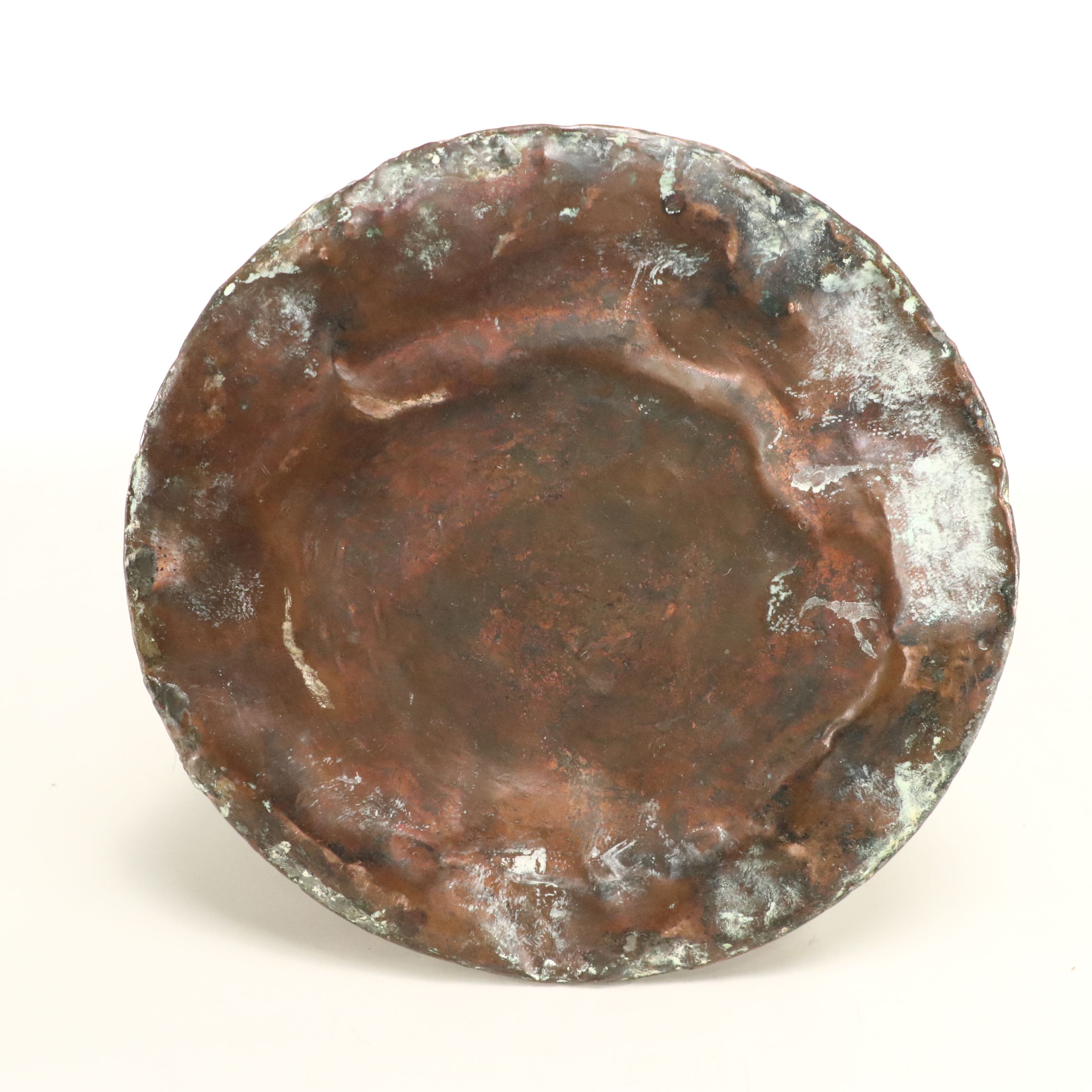 Ottoman Style Hand-Hammered Tinned Copper Ewer, 19th Century