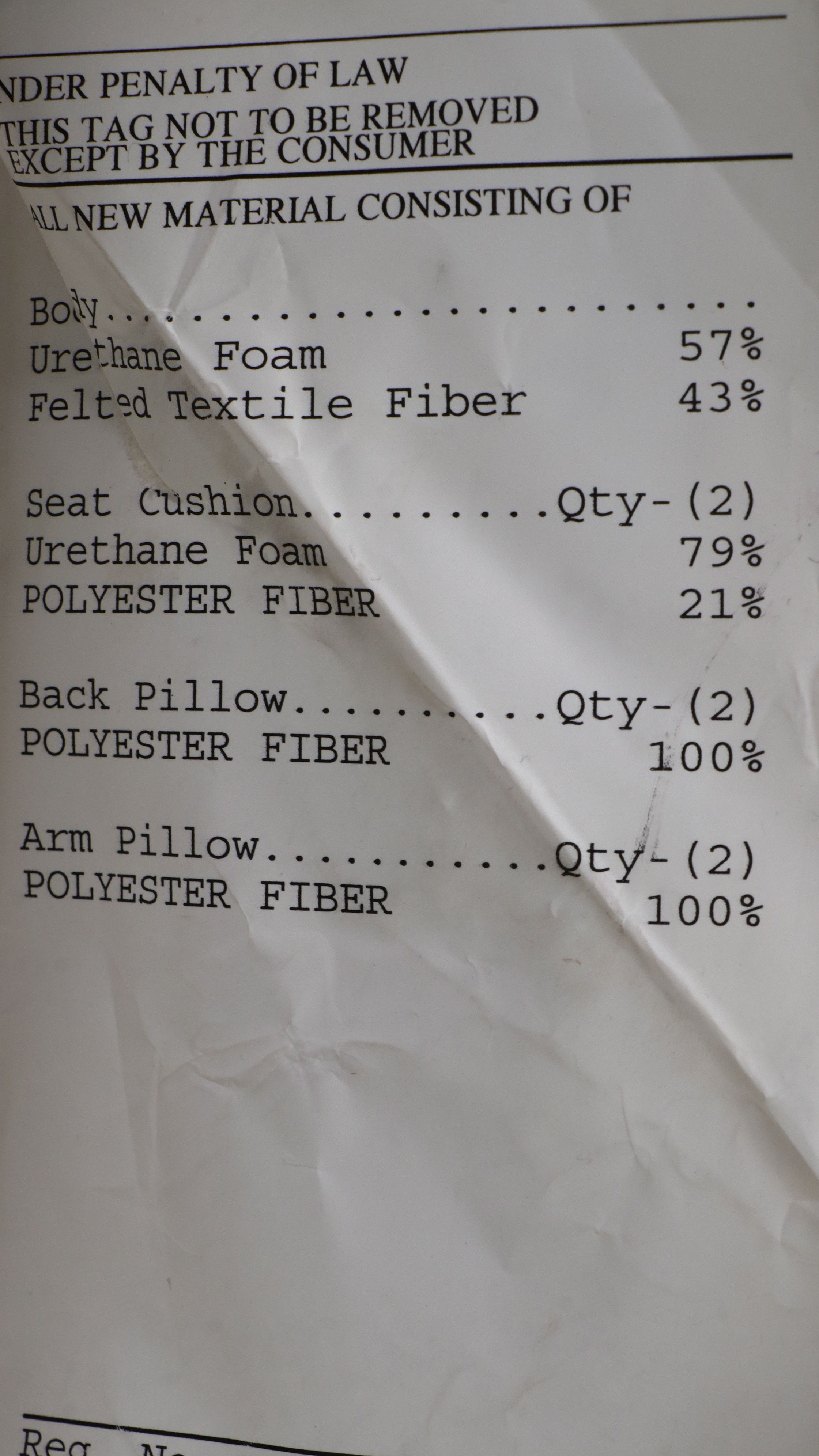 Simple Elegance Upholstered Two-Cushion Sofa