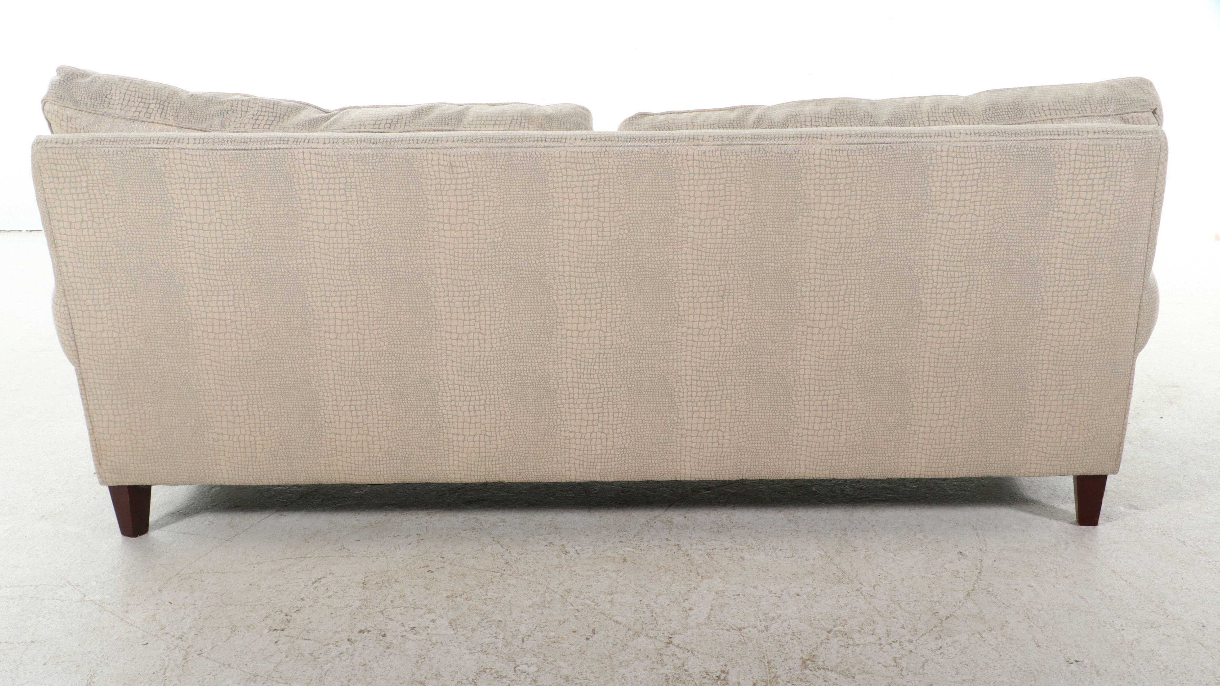 Simple Elegance Upholstered Two-Cushion Sofa