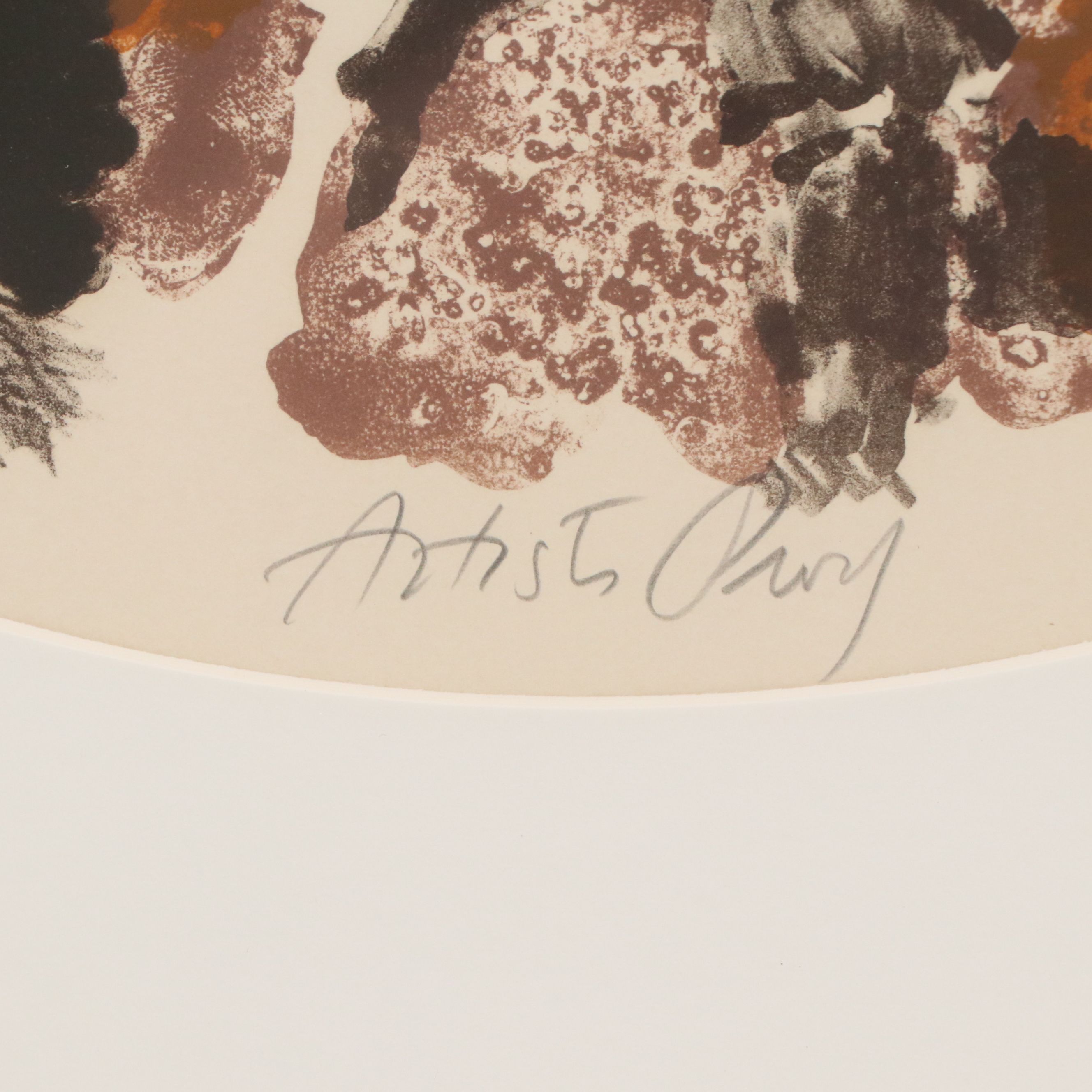 Lithograph on Paper "Randen Mountains," 21st Century