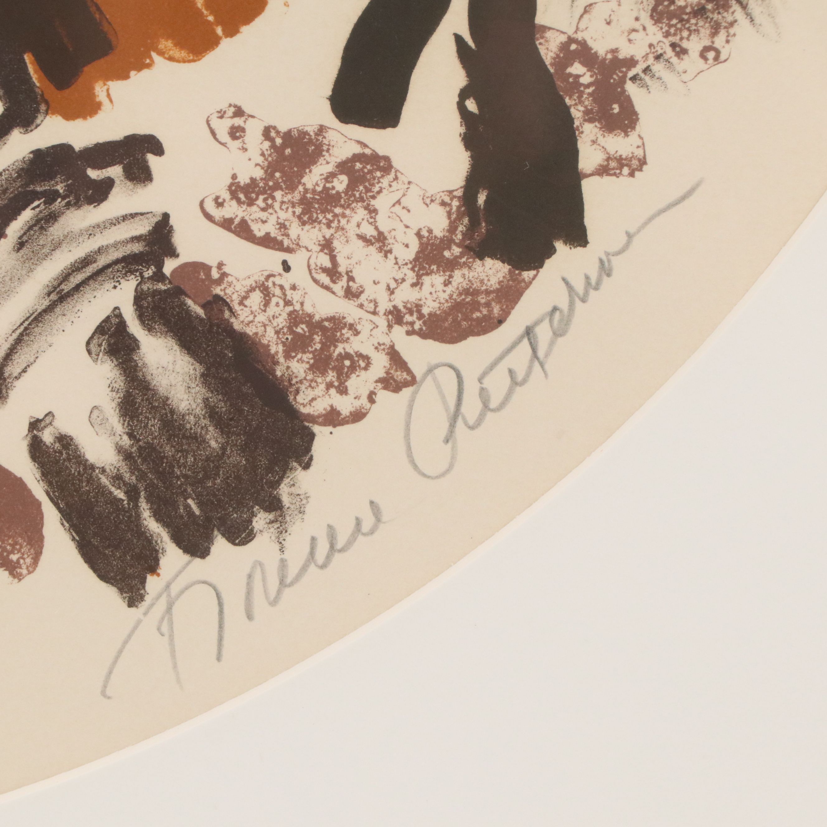 Lithograph on Paper "Randen Mountains," 21st Century