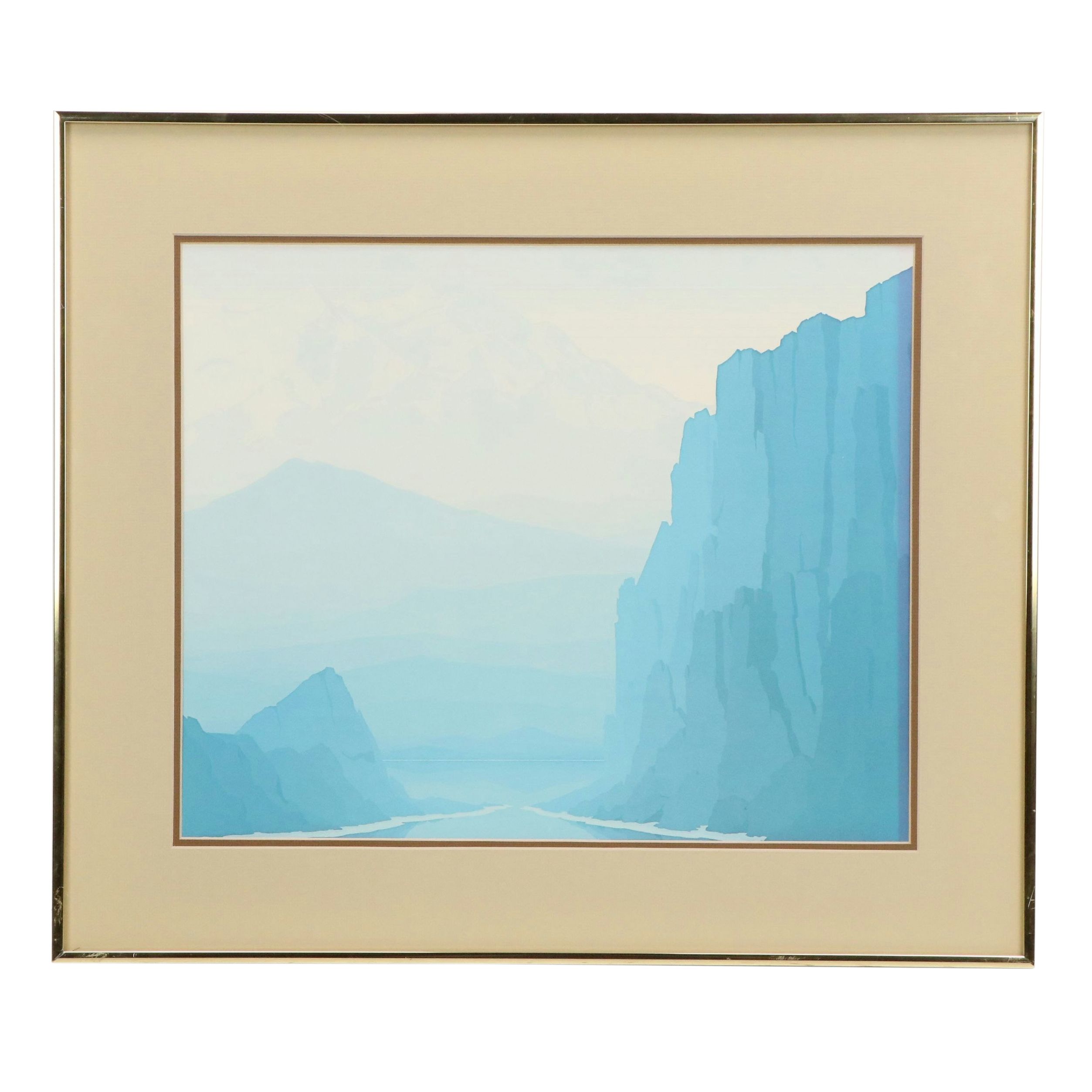 After Jerry Schurr Offset Litho "Mount McKinley," Late 20th to Early 21st C.