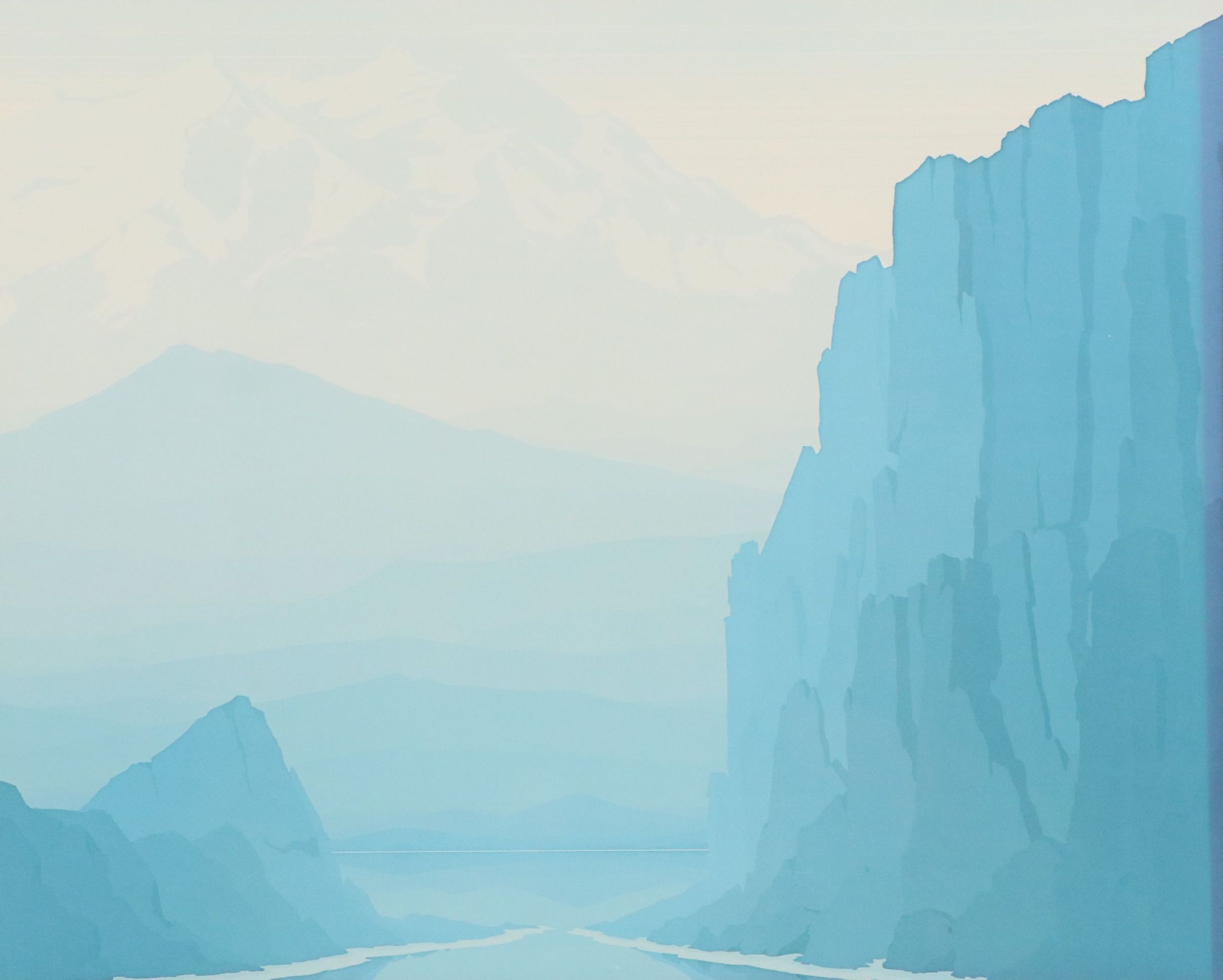 After Jerry Schurr Offset Litho "Mount McKinley," Late 20th to Early 21st C.