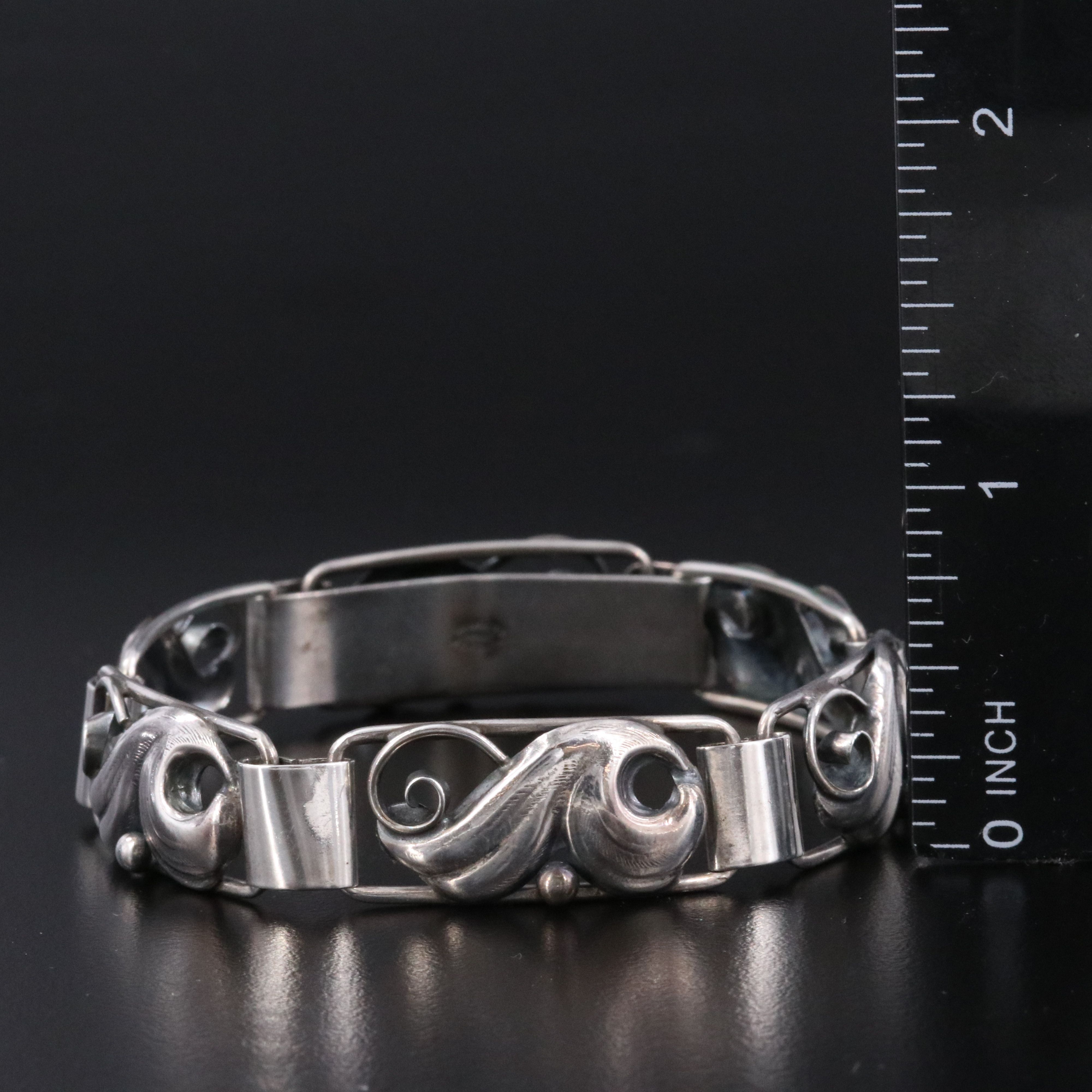 John Lauritzen Sterling Leaf Bracelet