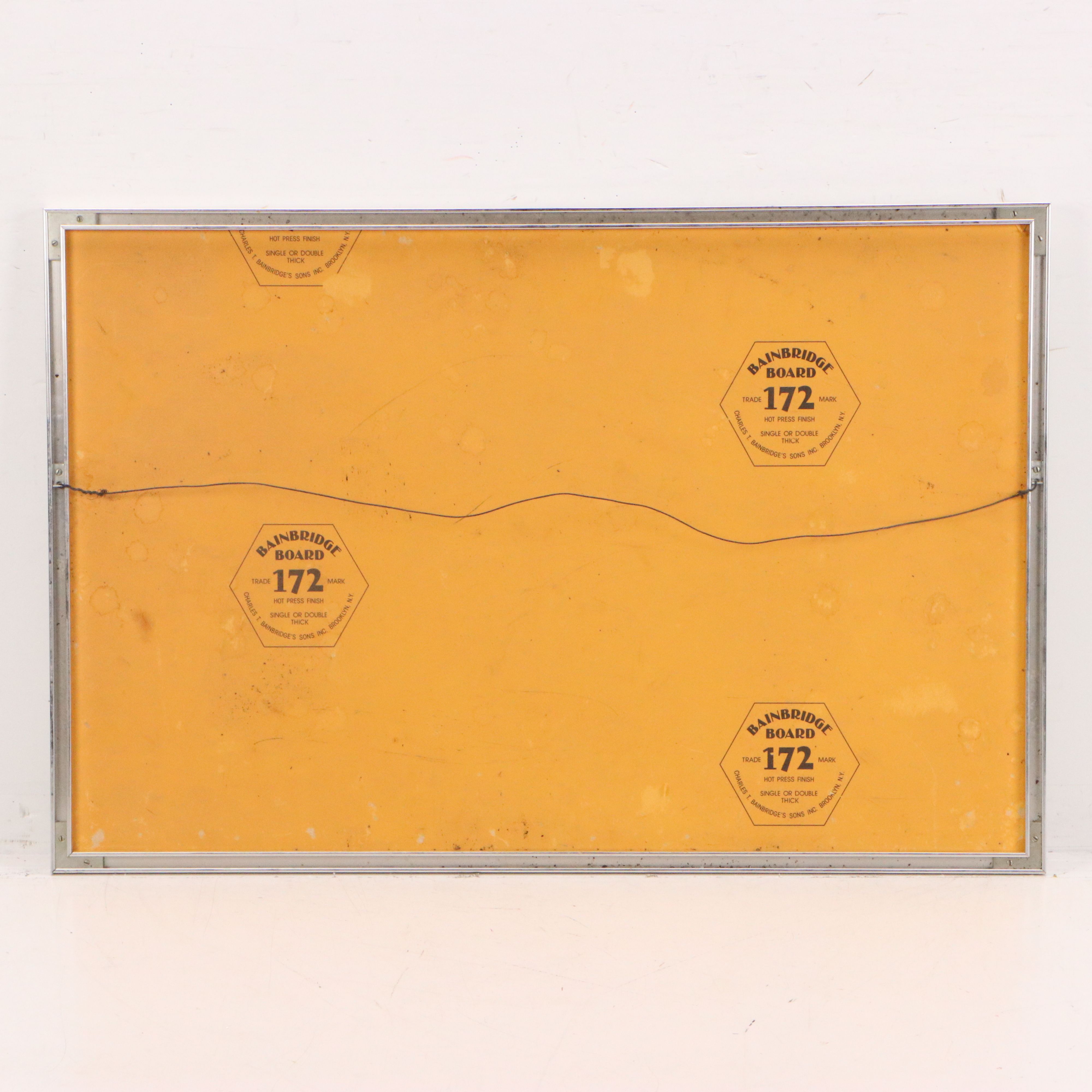 Gouache Political Cartoon Illustration of Fire Scene, Circa Late 20th Century