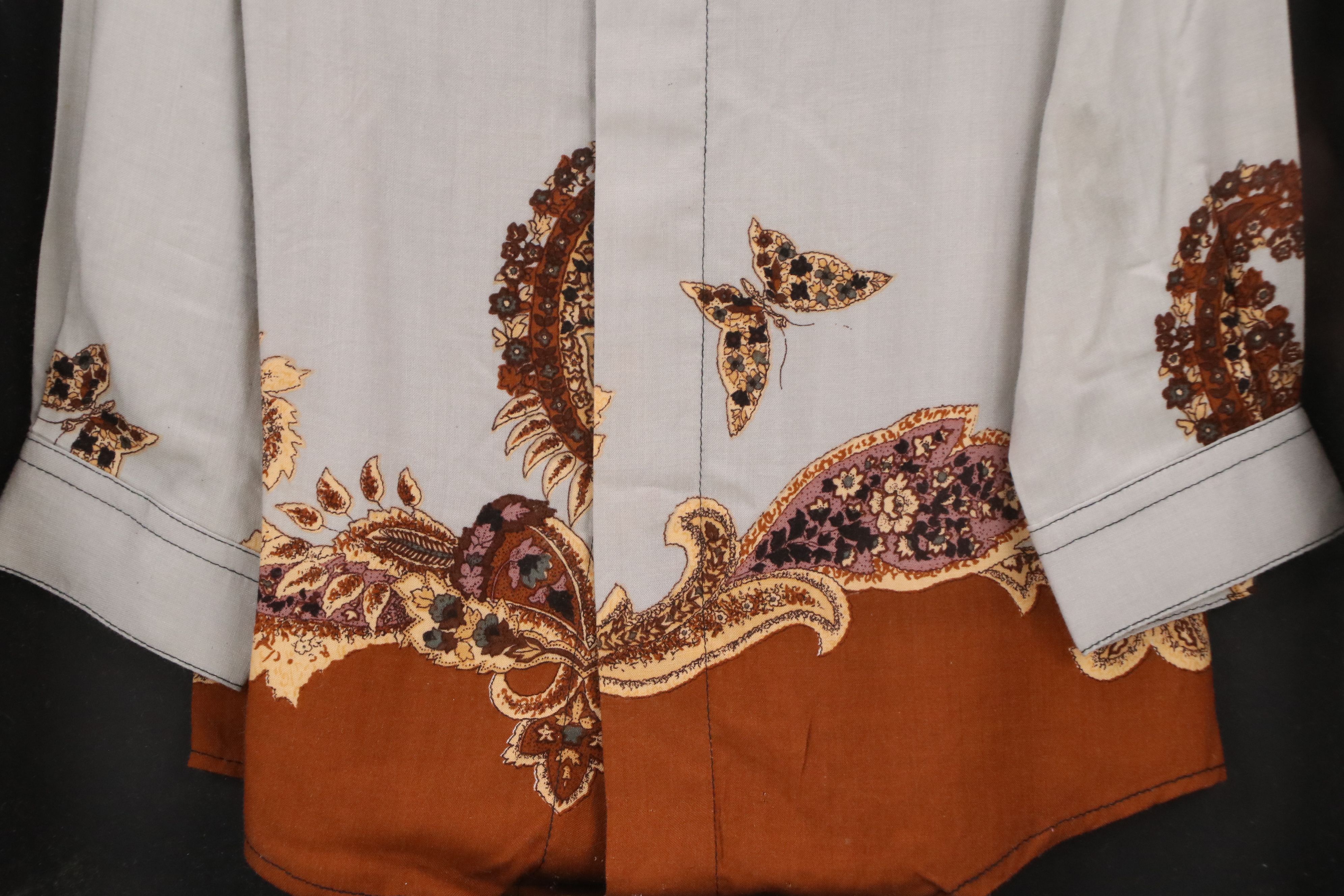 Cotler Printed Child's Dress Shirt in Shadow Box, Mid to Late 20th Century