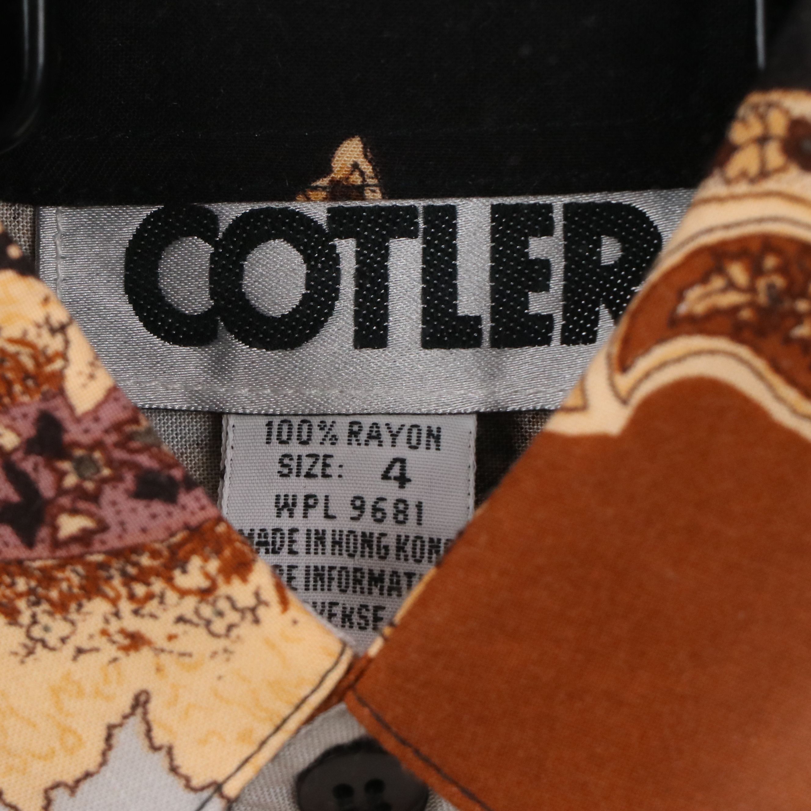 Cotler Printed Child's Dress Shirt in Shadow Box, Mid to Late 20th Century