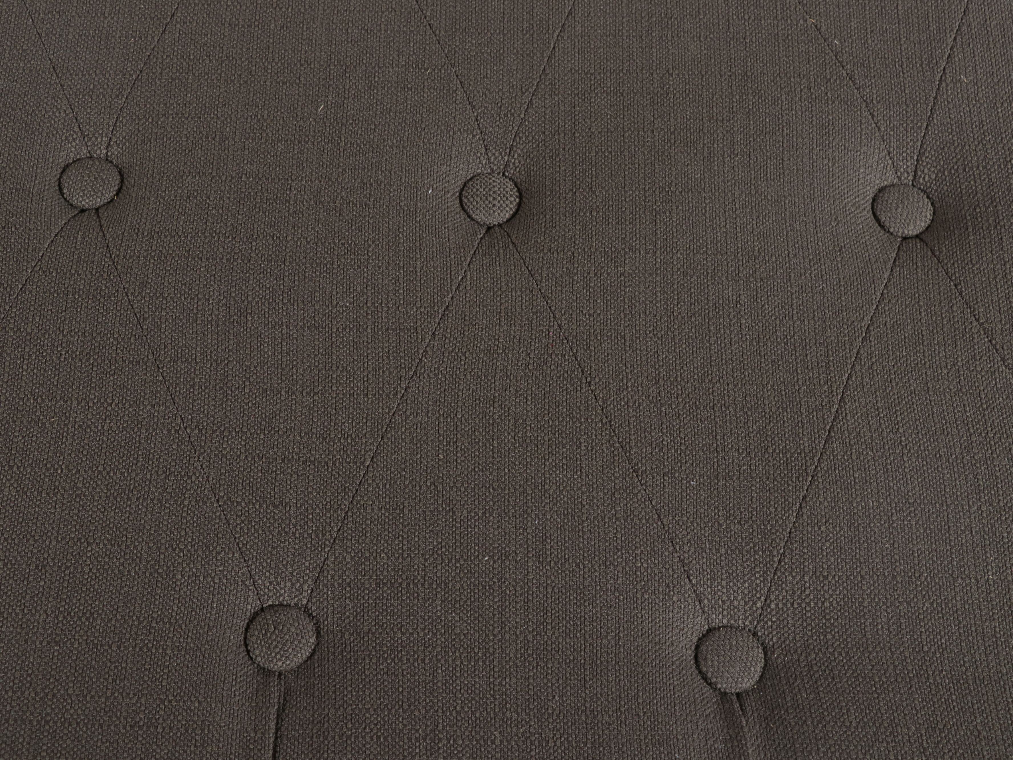 At Home Tufted Oval Cocktail Ottoman, 21st Century