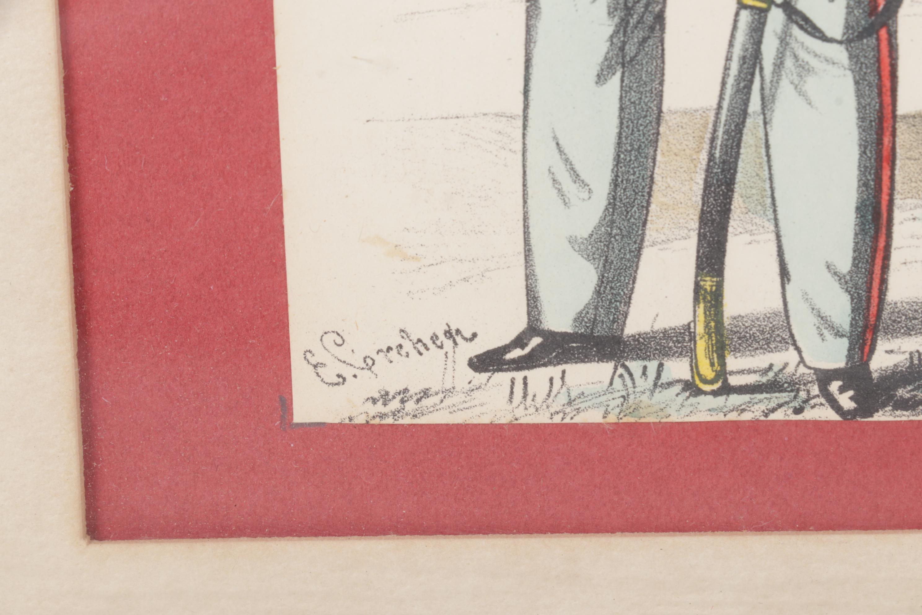 Ernest Crehen Print Series of Confederate Soldier Uniforms