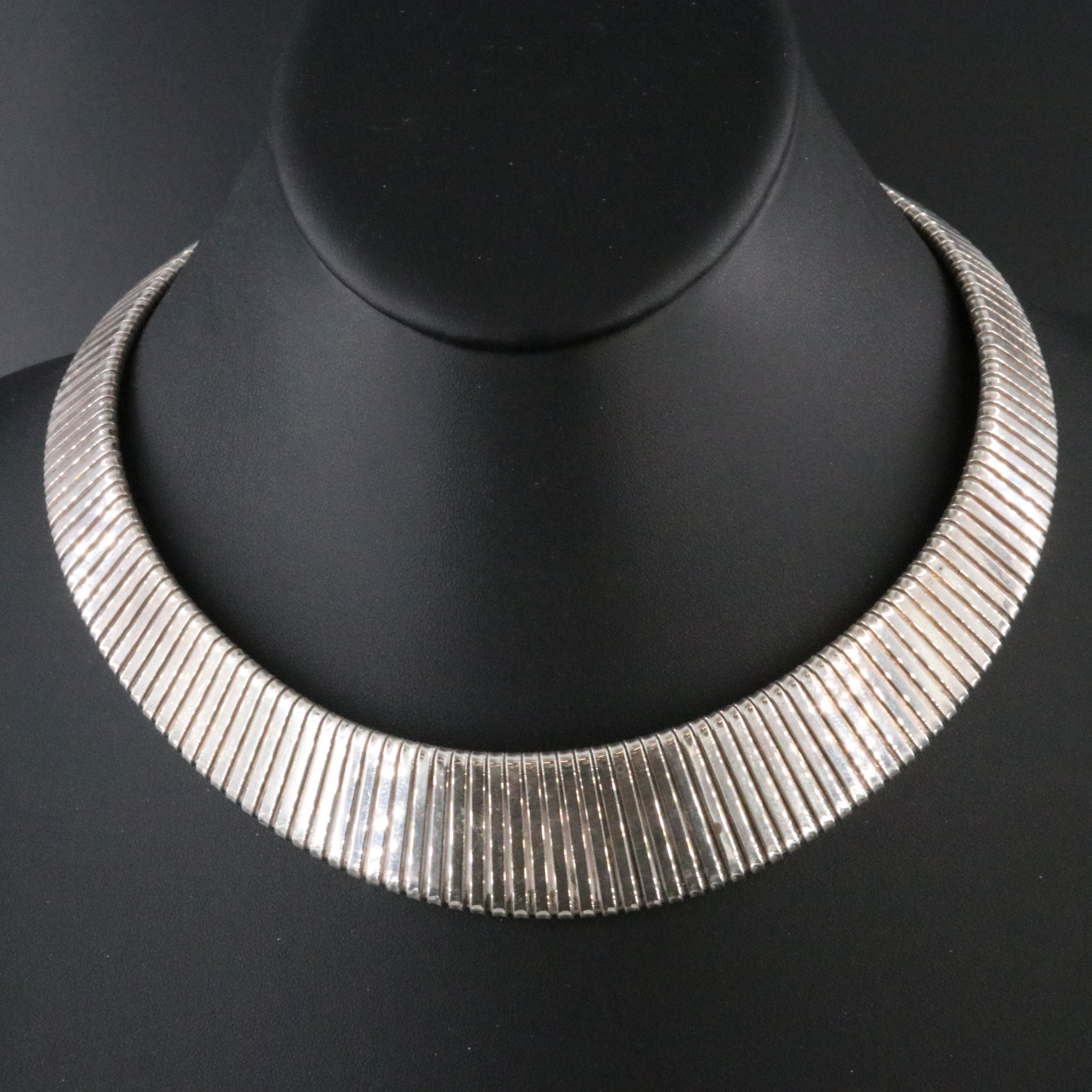 Vintage Sterling Collar Necklace