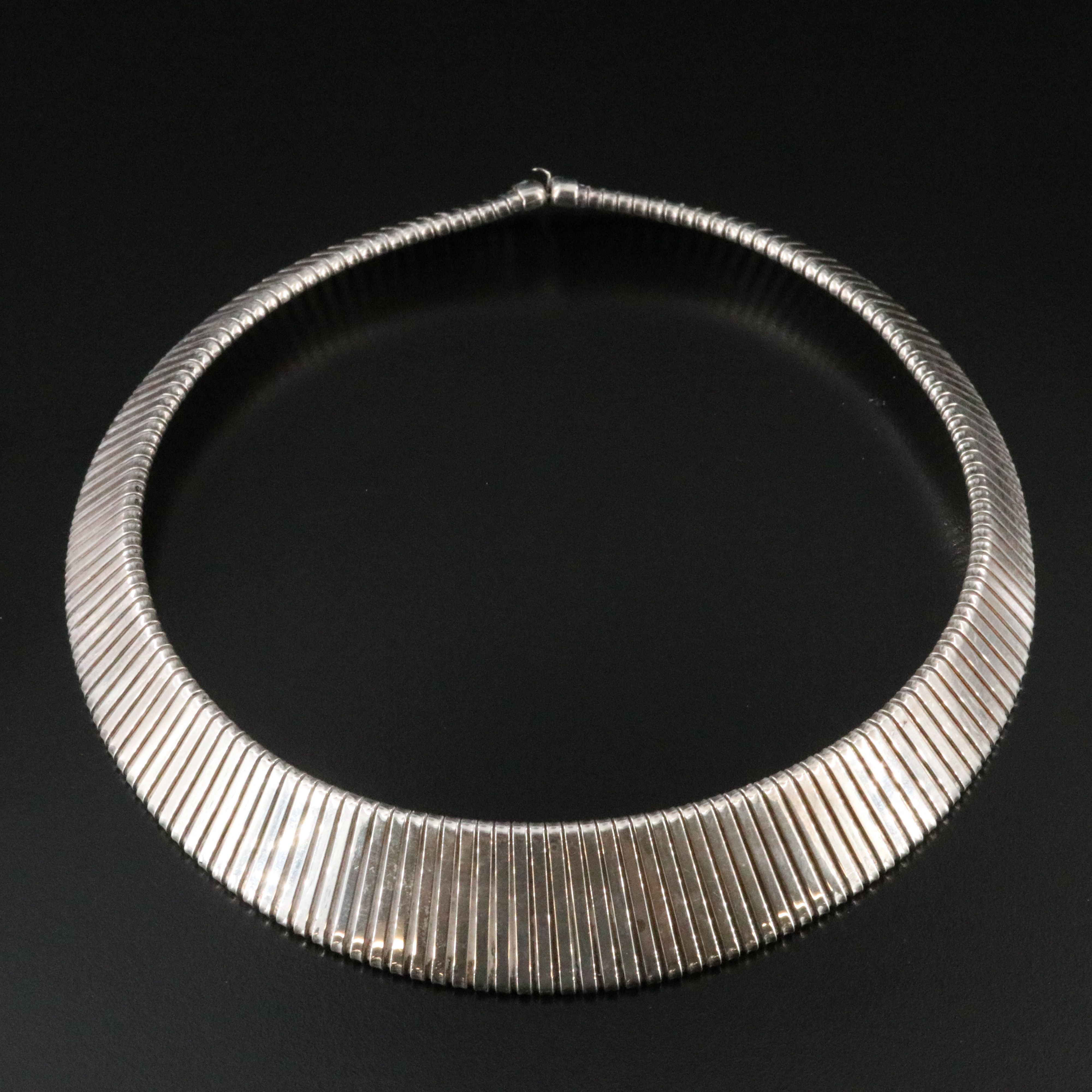 Vintage Sterling Collar Necklace