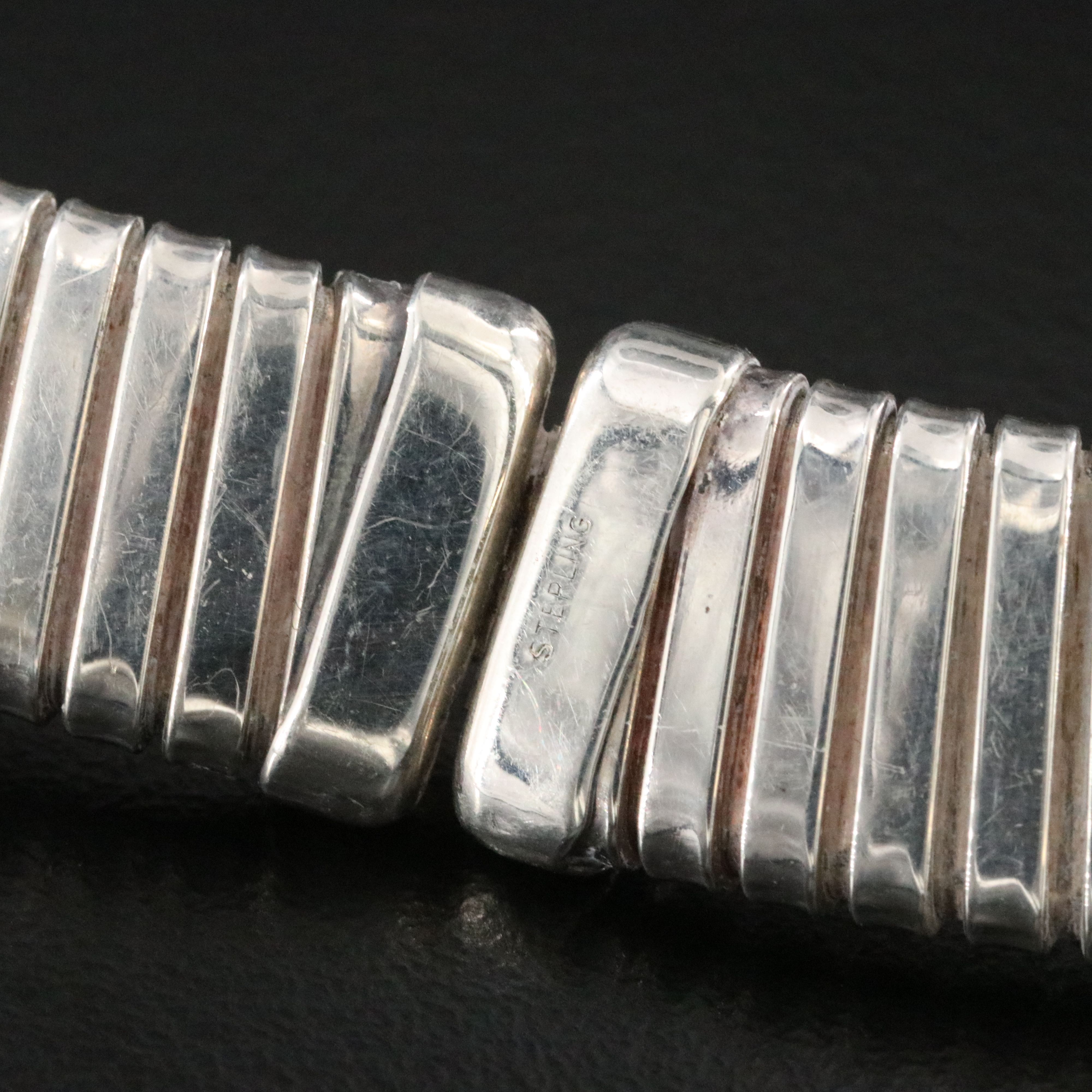 Vintage Sterling Collar Necklace