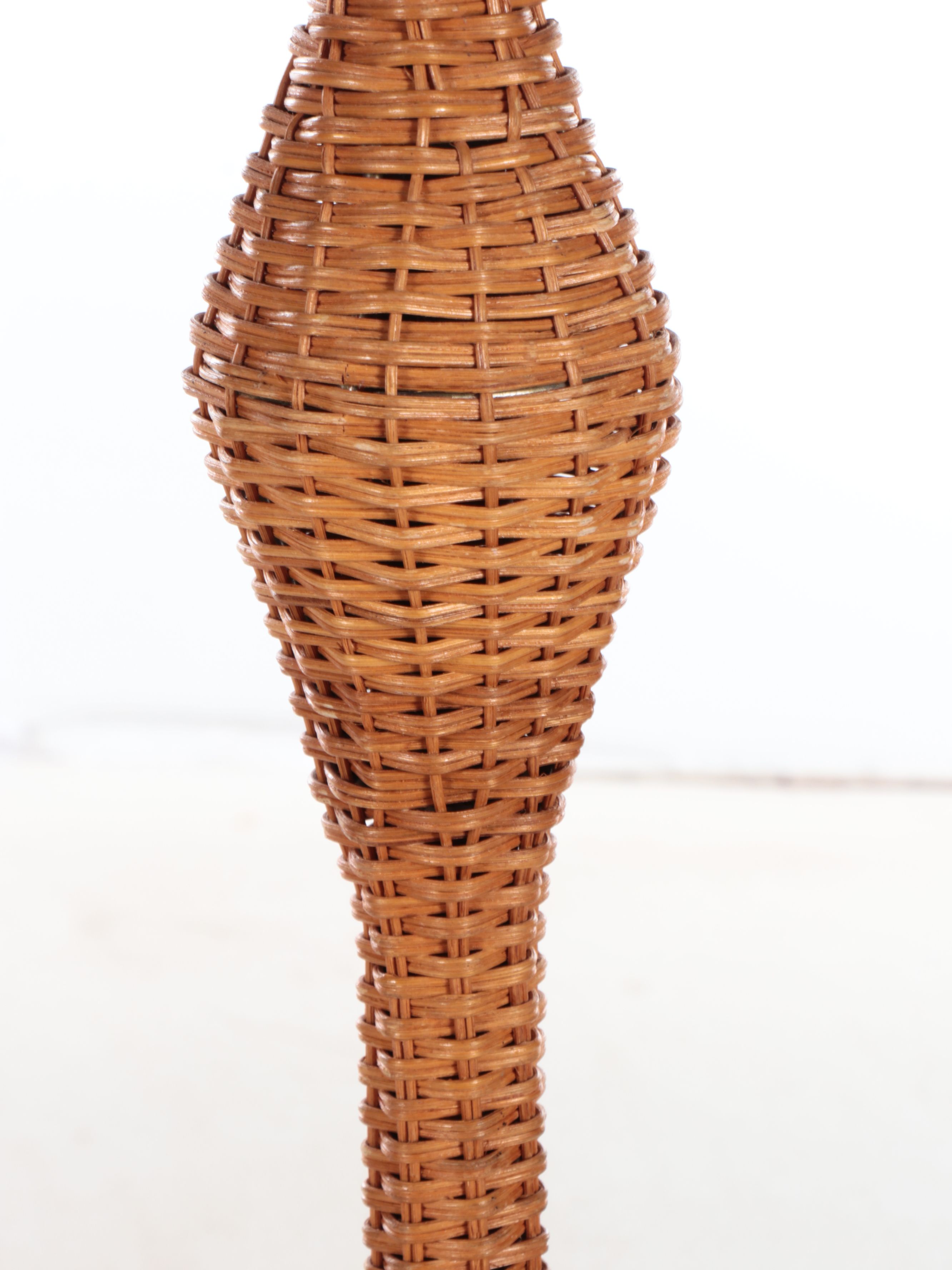 Woven Rattan Floor Lamp