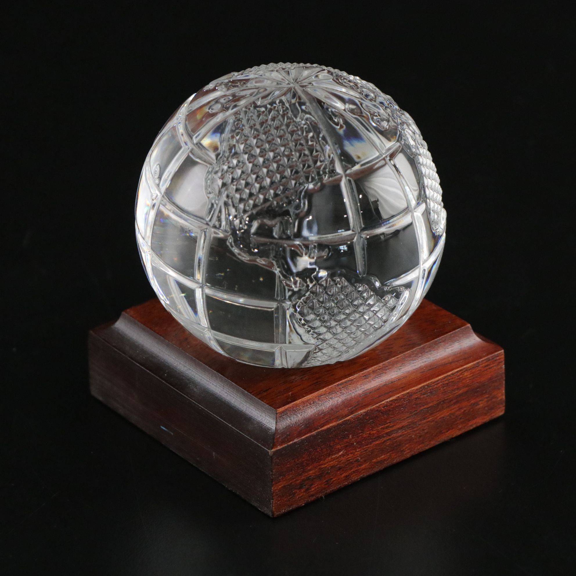 Waterford Crystal "Humpback Whale", "World Globe" and "Eagle" Figurines