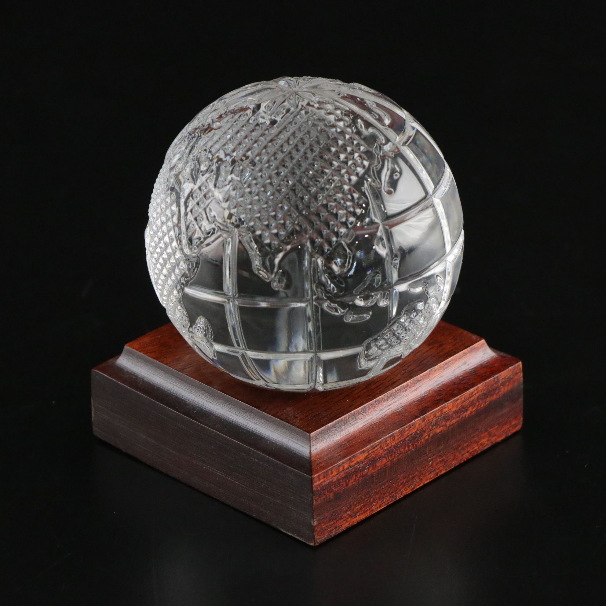 Waterford Crystal "Humpback Whale", "World Globe" and "Eagle" Figurines