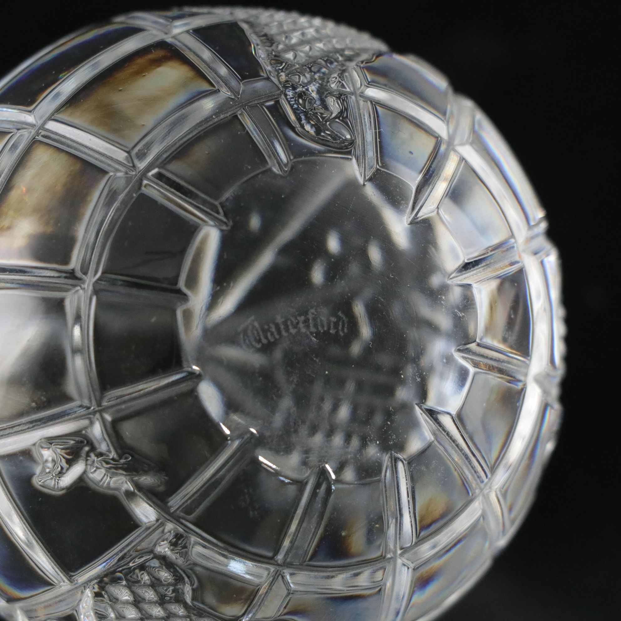 Waterford Crystal "Humpback Whale", "World Globe" and "Eagle" Figurines